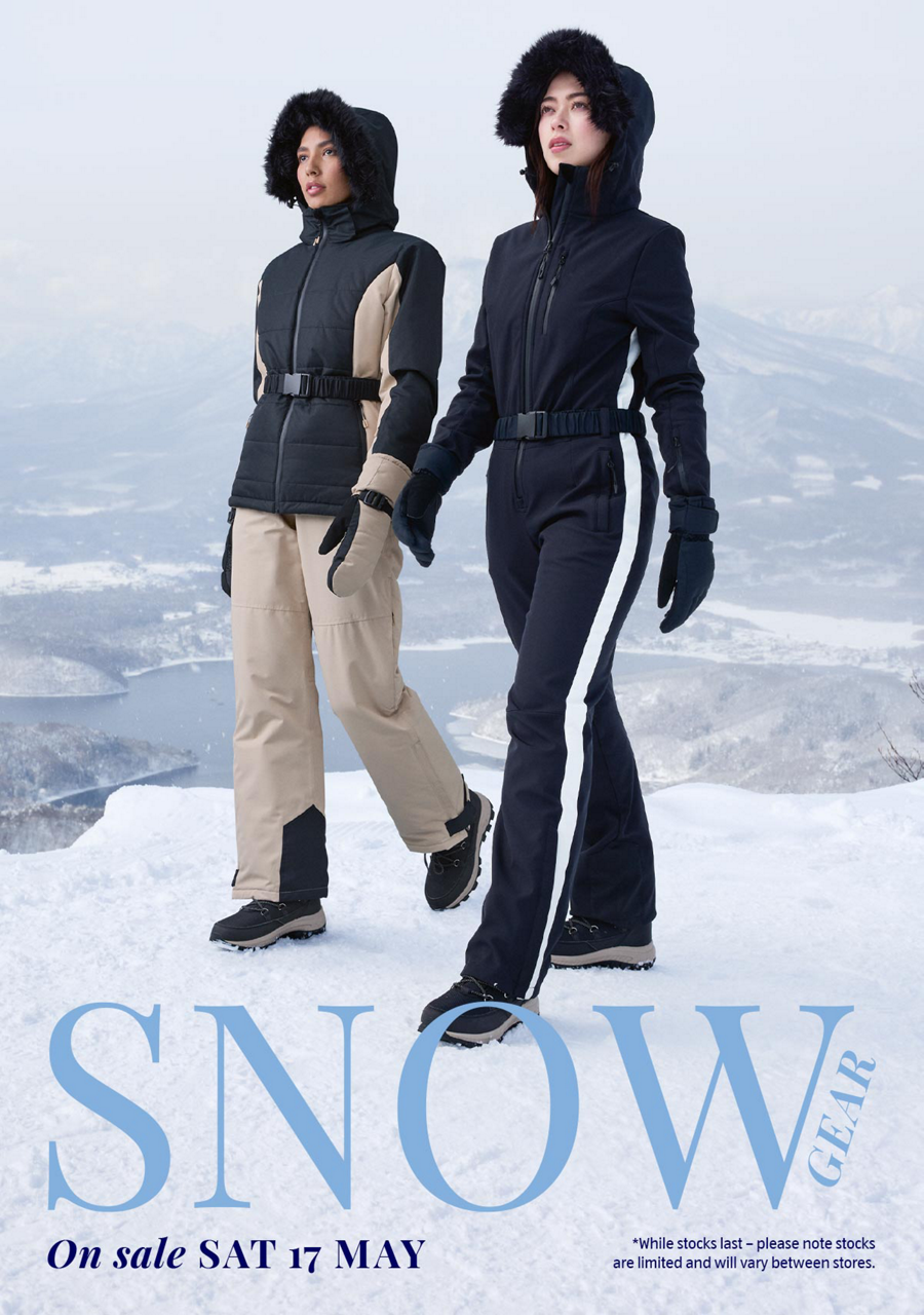 Snow Gear - On sale Sat 17 May
