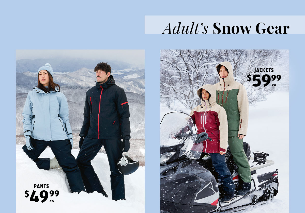 Adults Snow Gear