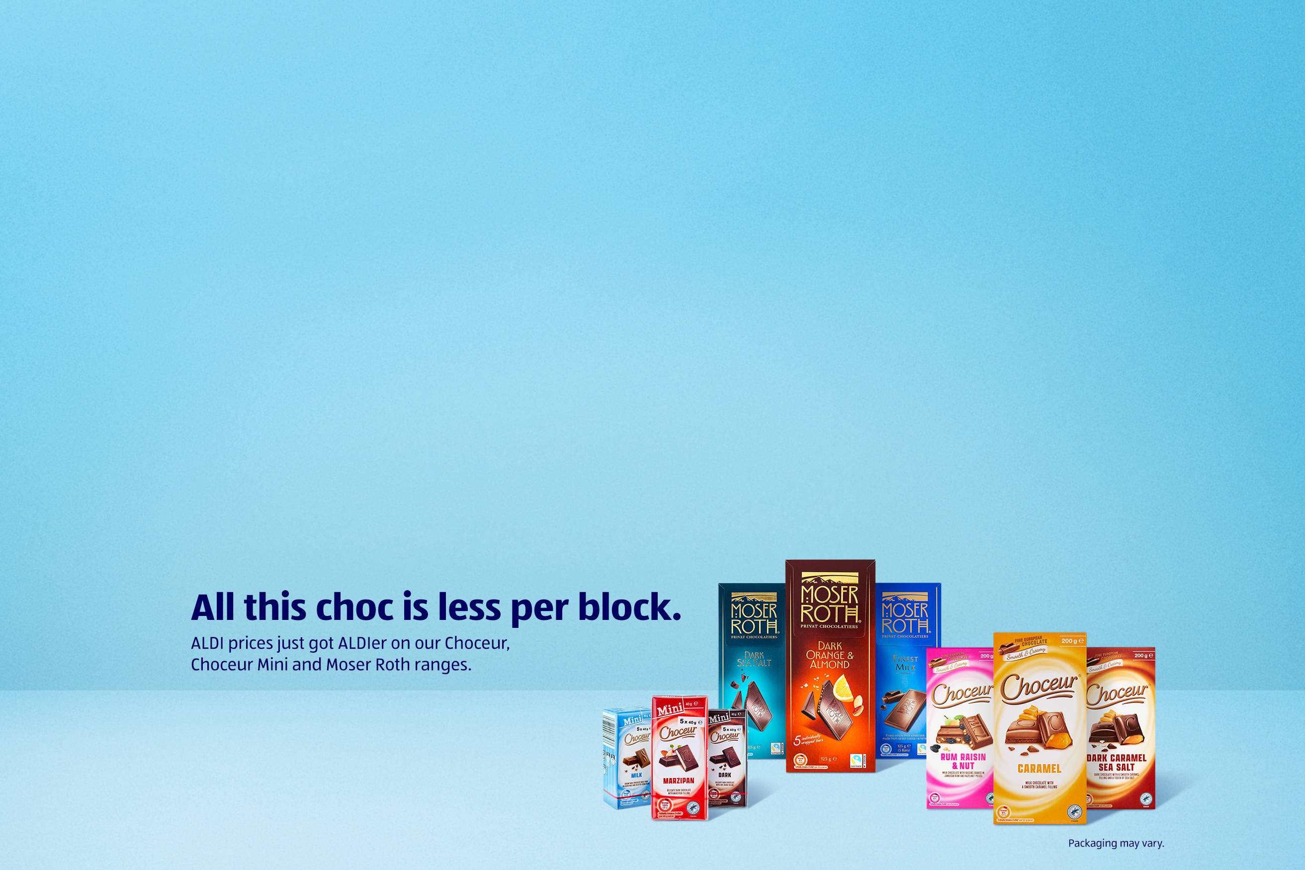 Reductions chocolate blocks