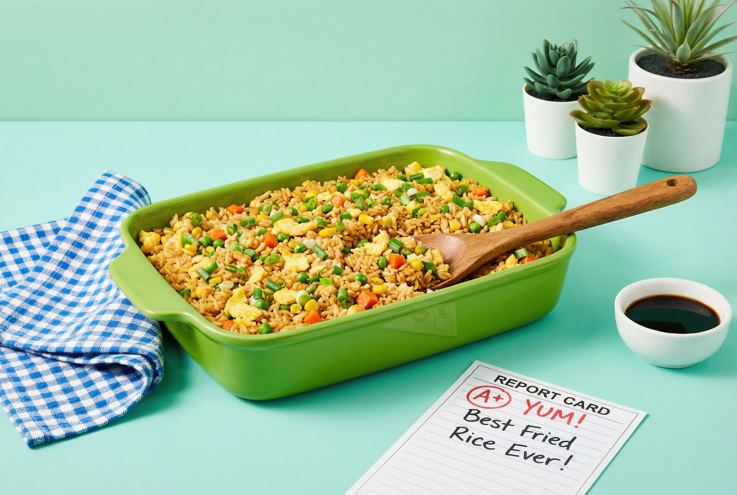 5 Ingredient Baked Fried Rice