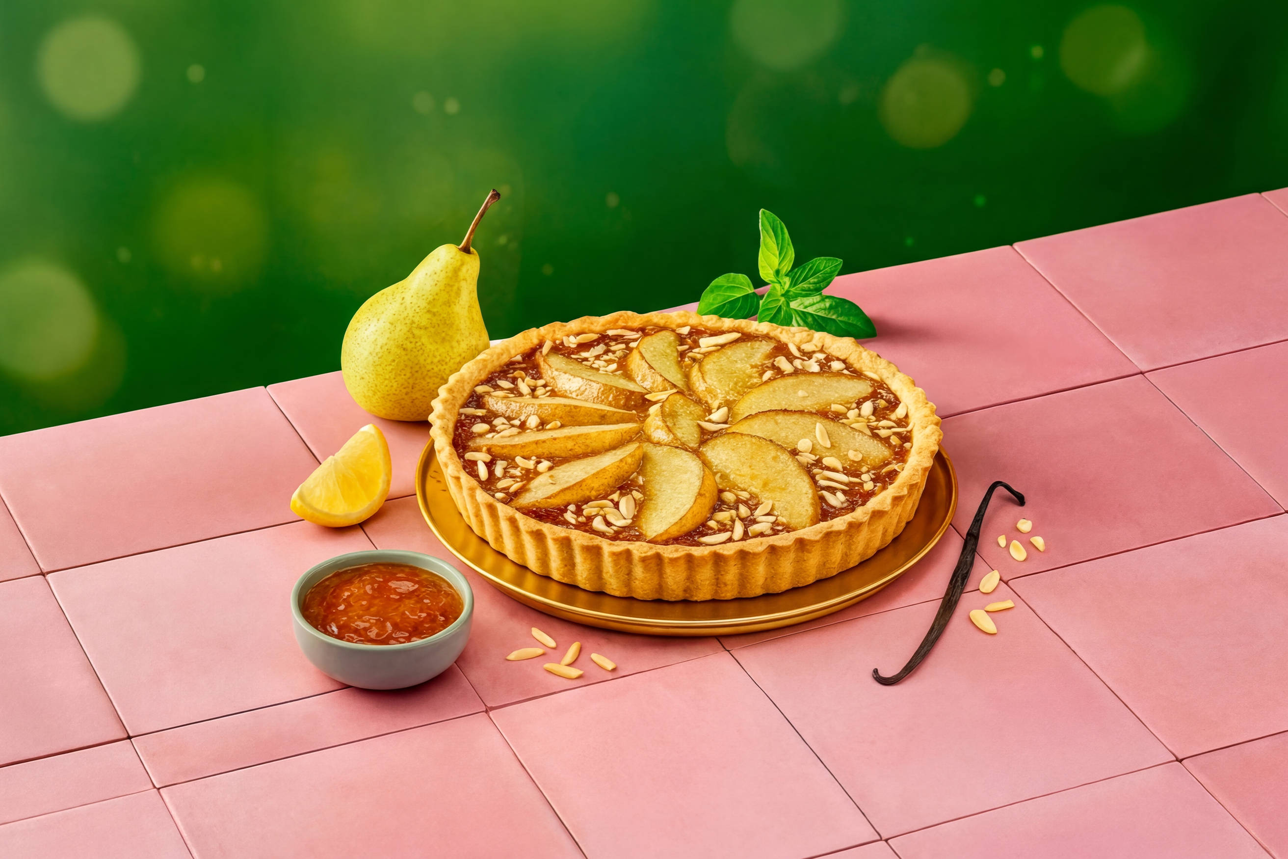 Pear & Almond Tart Recipe