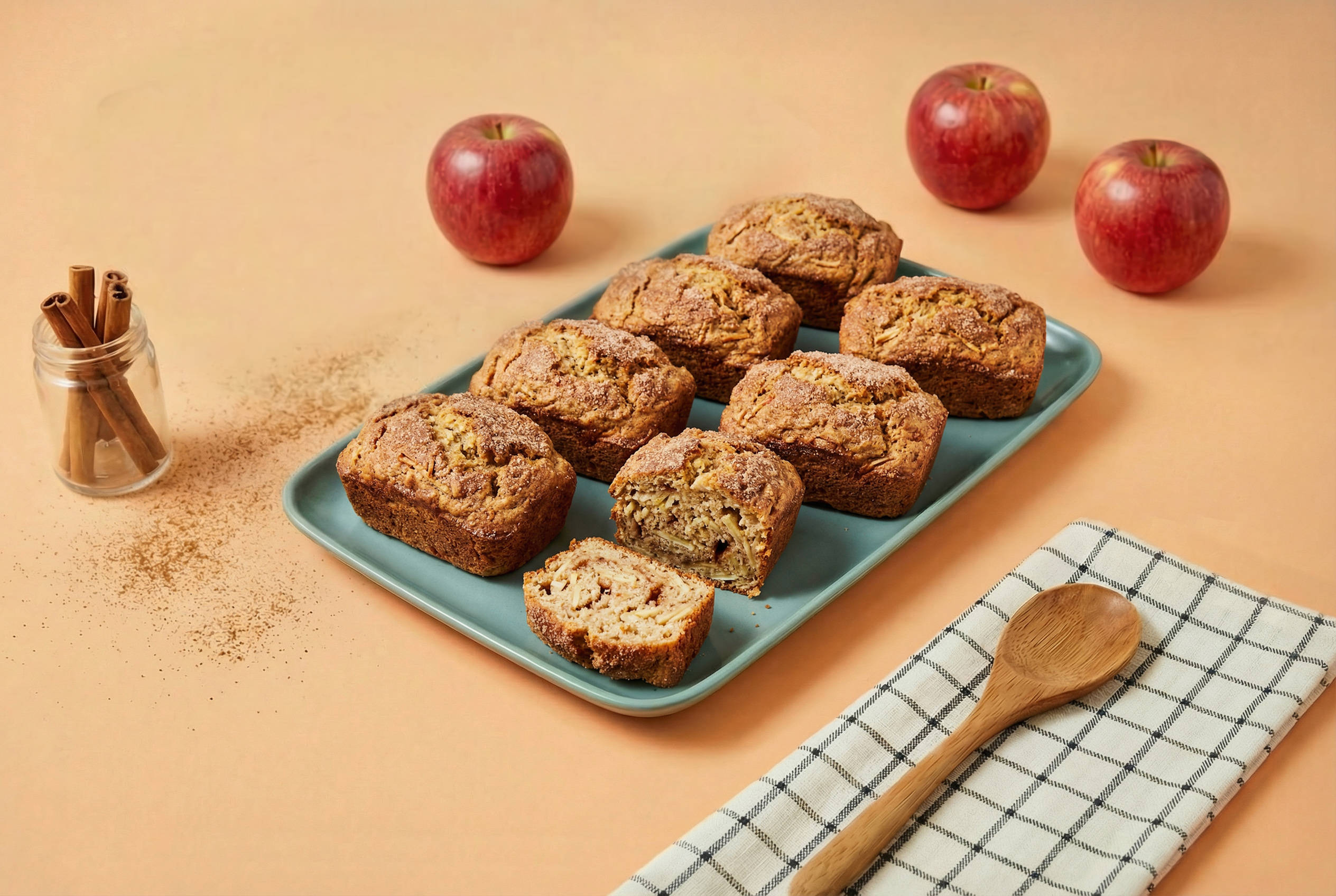 Apple and Cinnamon Mini Loaves