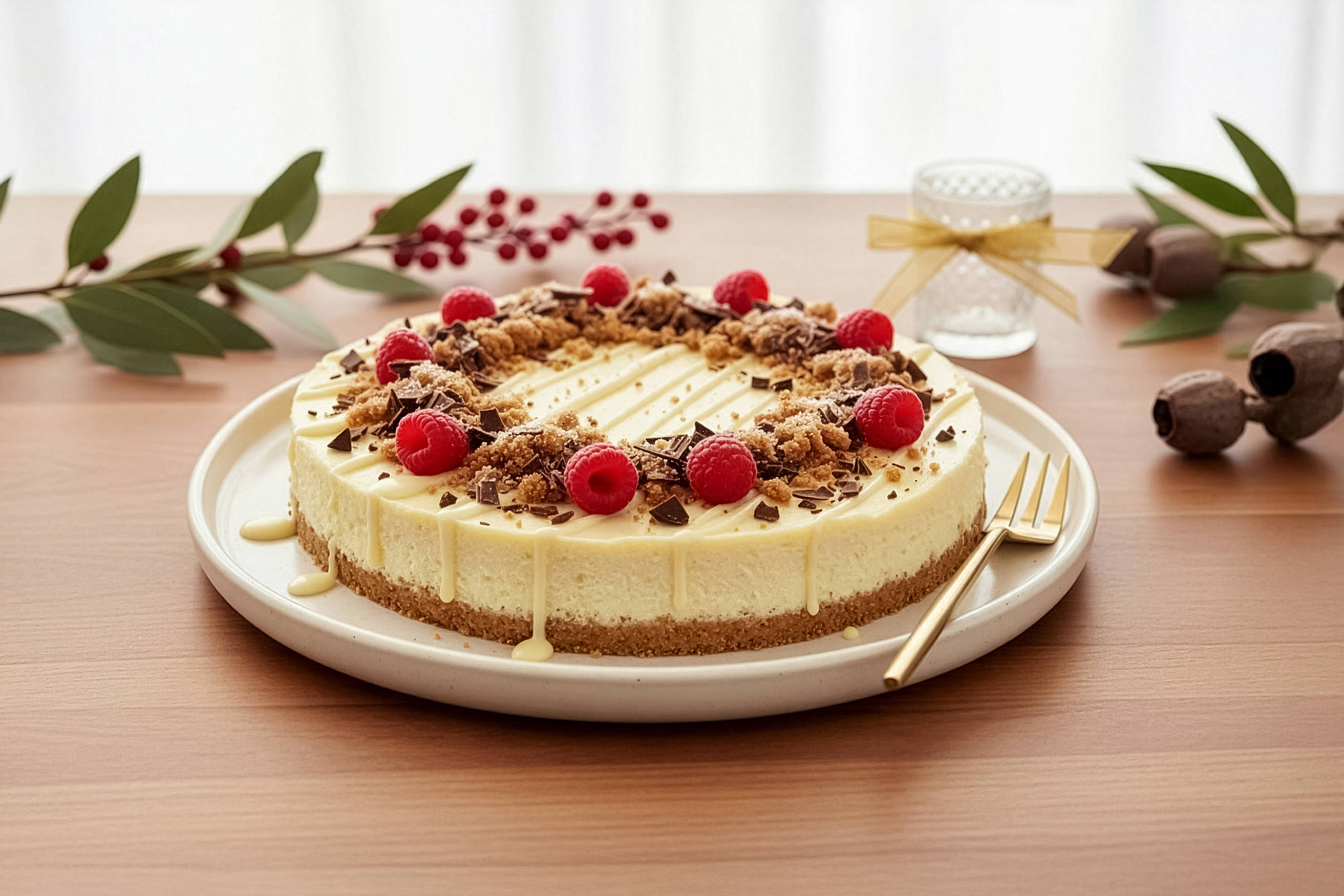 Baked Christmas Cheesecake Recipe