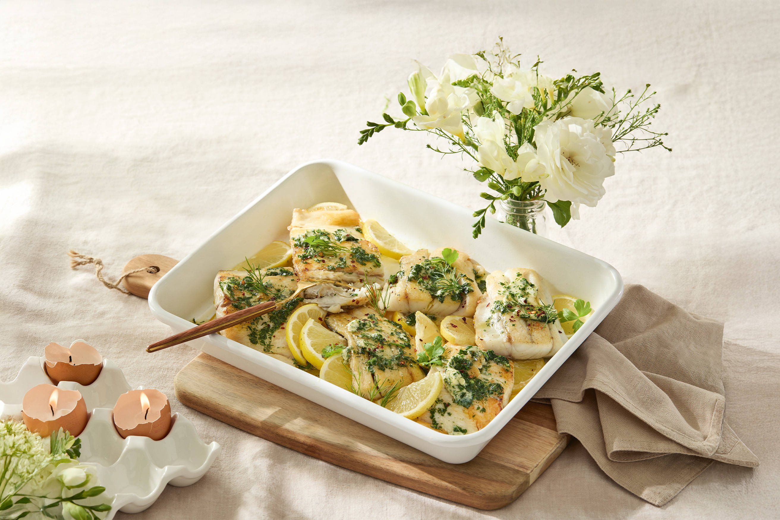 Barramundi with Herb Butter Recipe