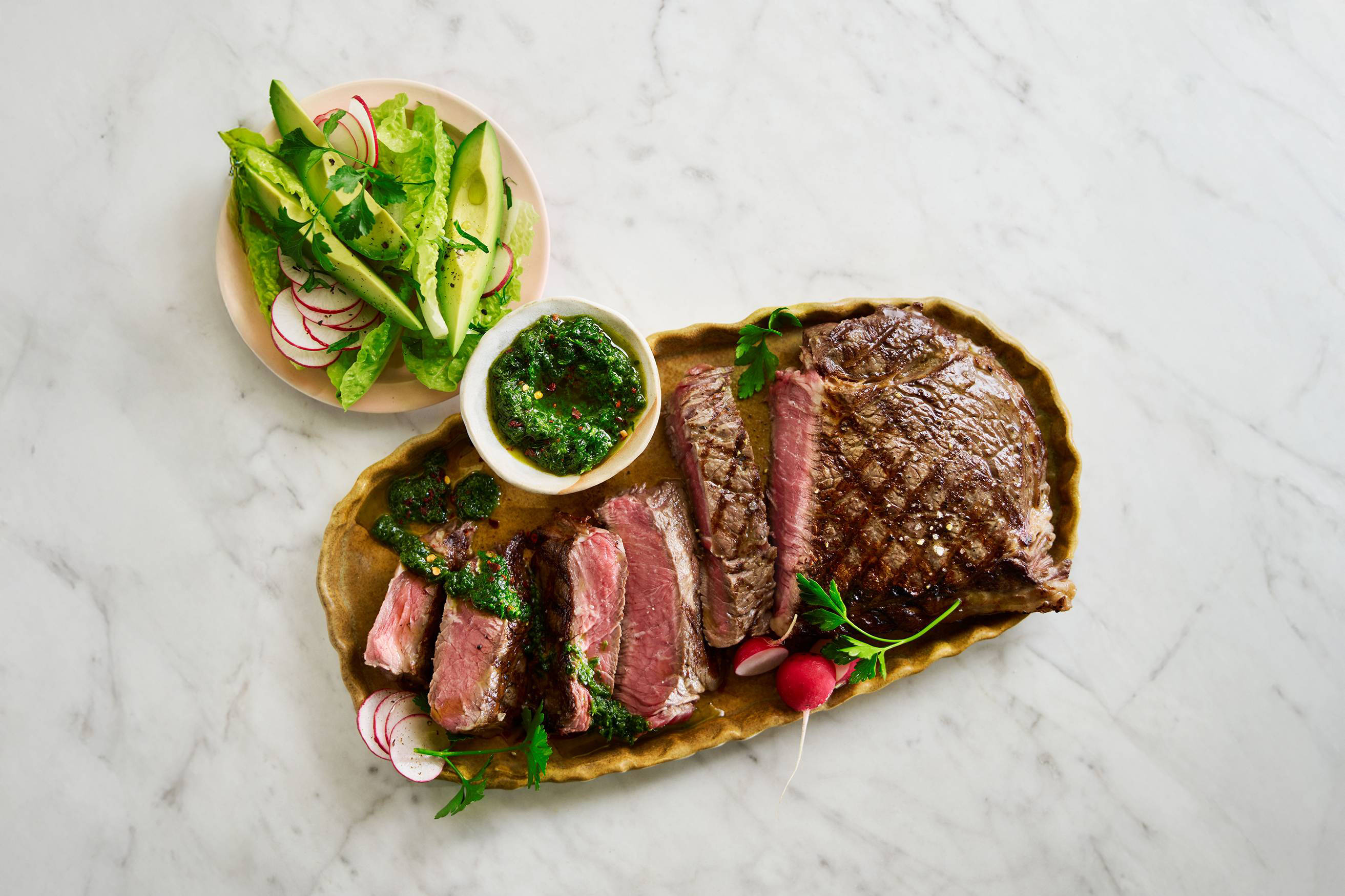 Tender Beef with Zesty Chimichurri
