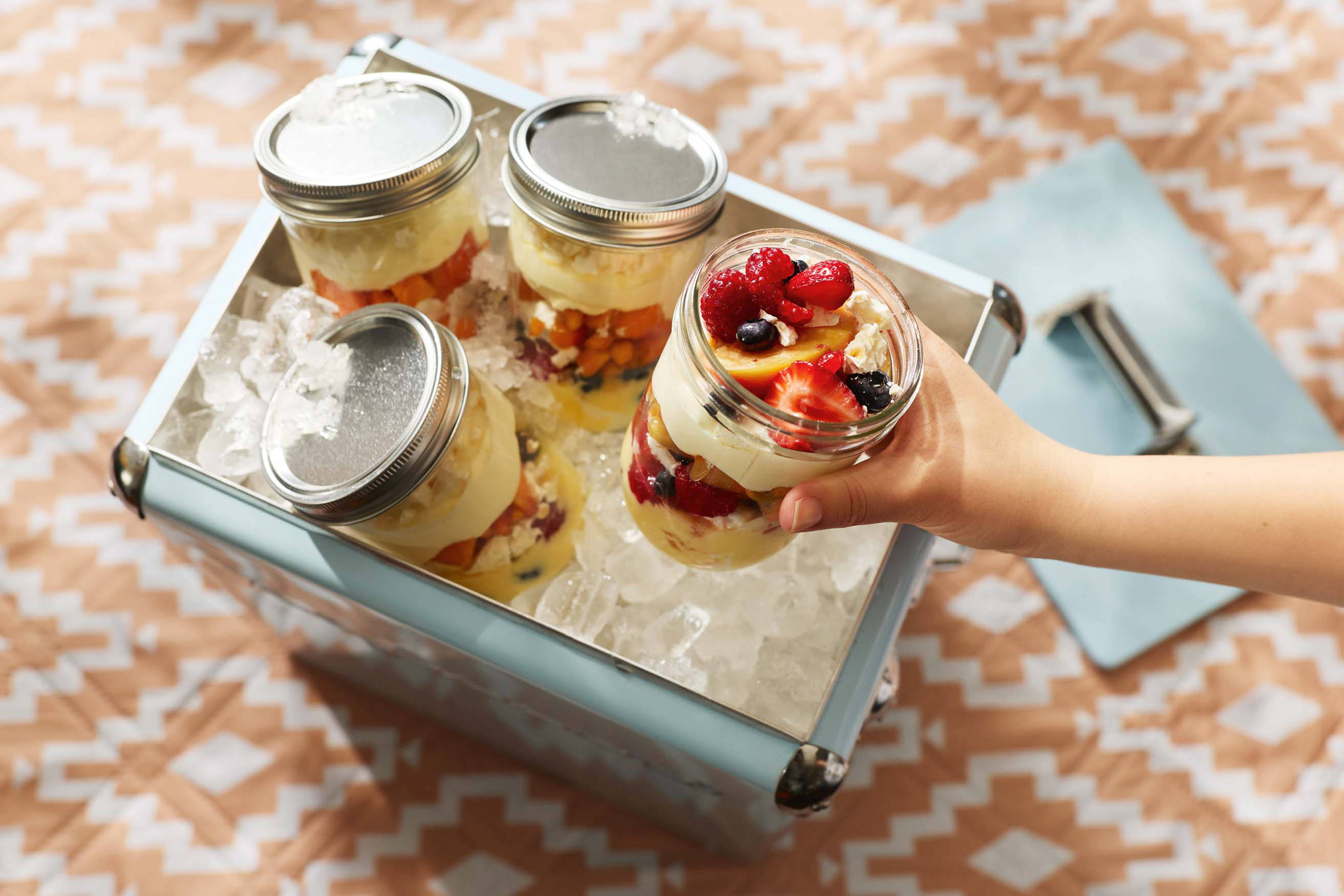 Berry and Stone Fruit Pavlova Jars Recipe