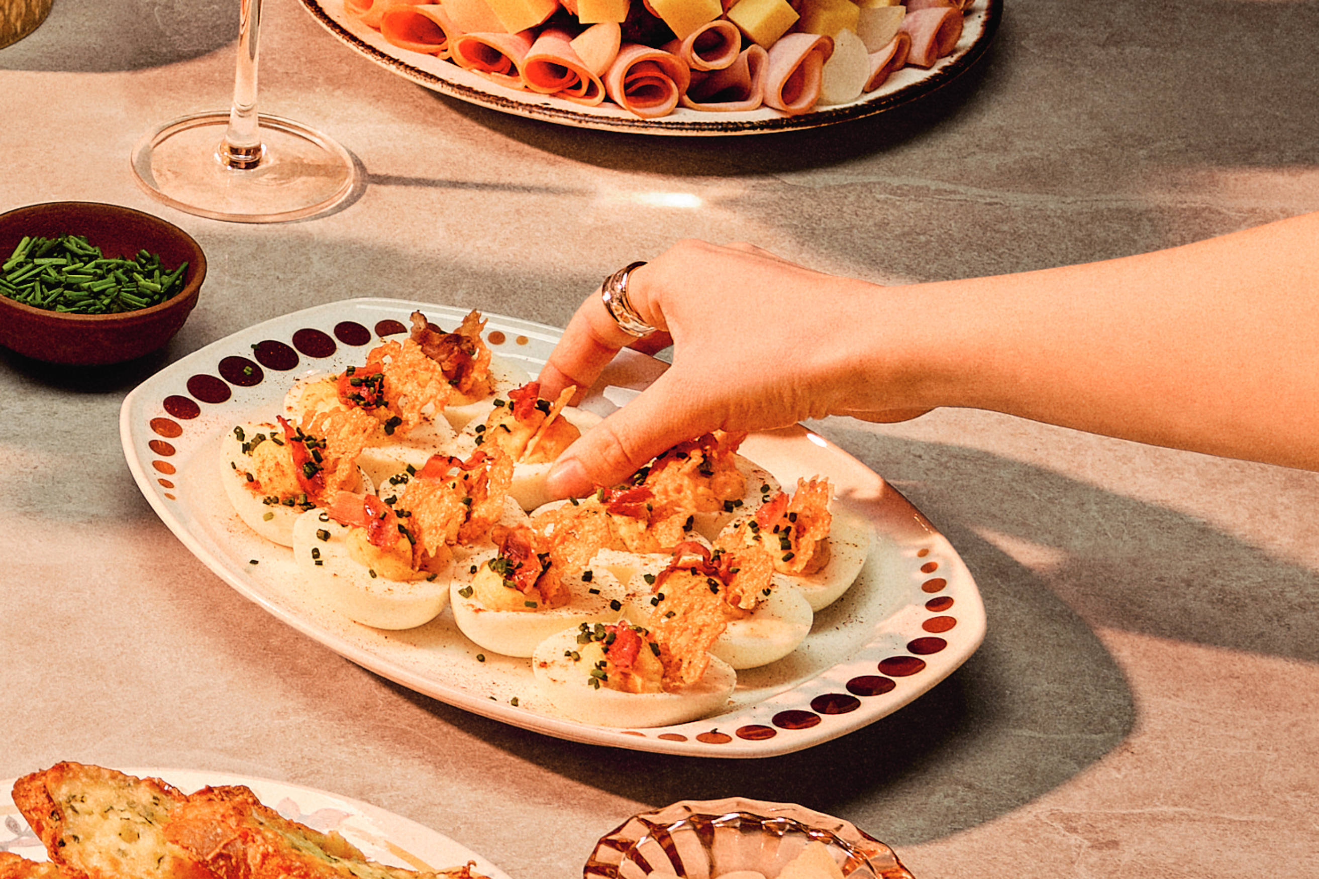 Carbonara Devilled Eggs Recipe