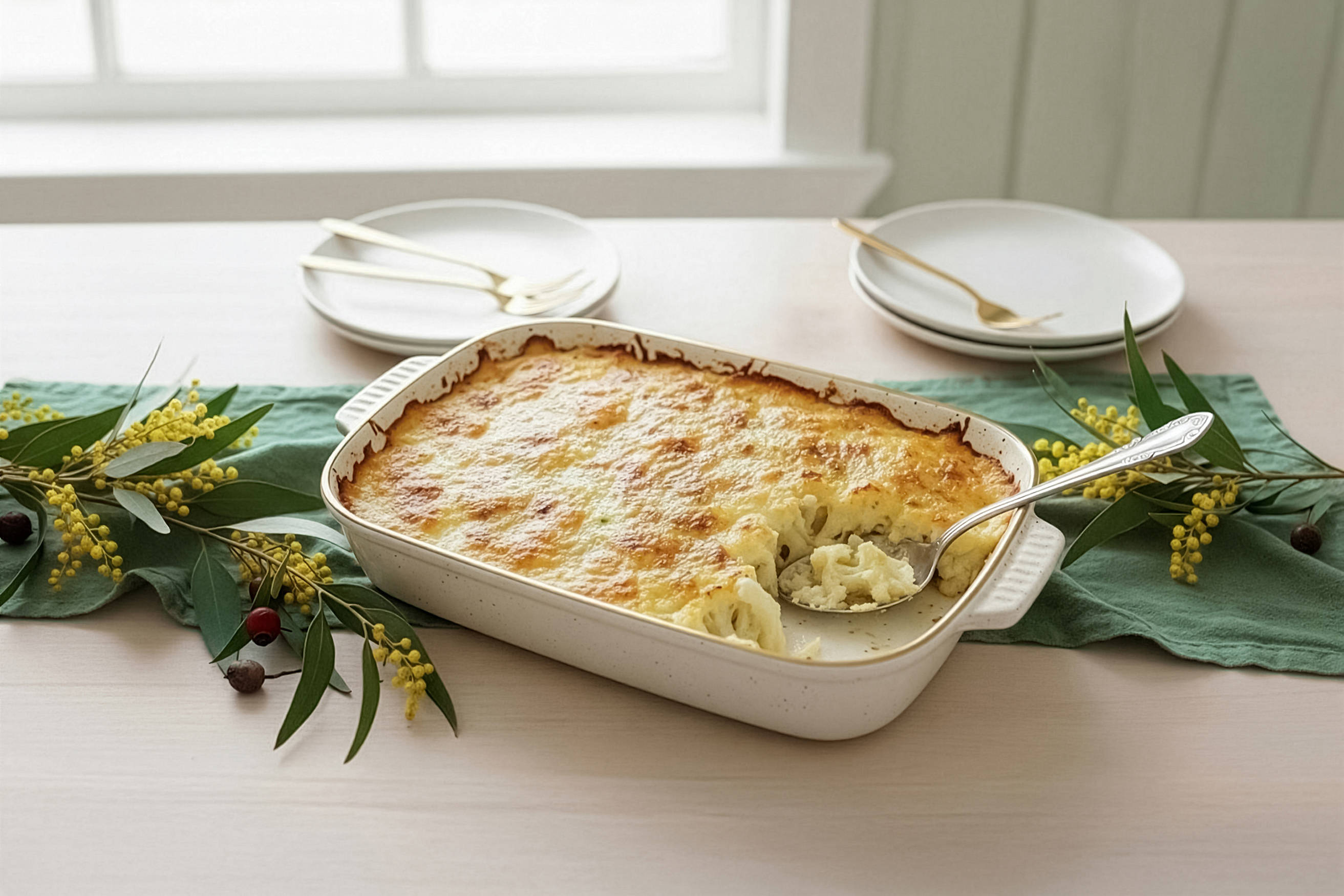 Cauliflower Cheese Bake Recipe