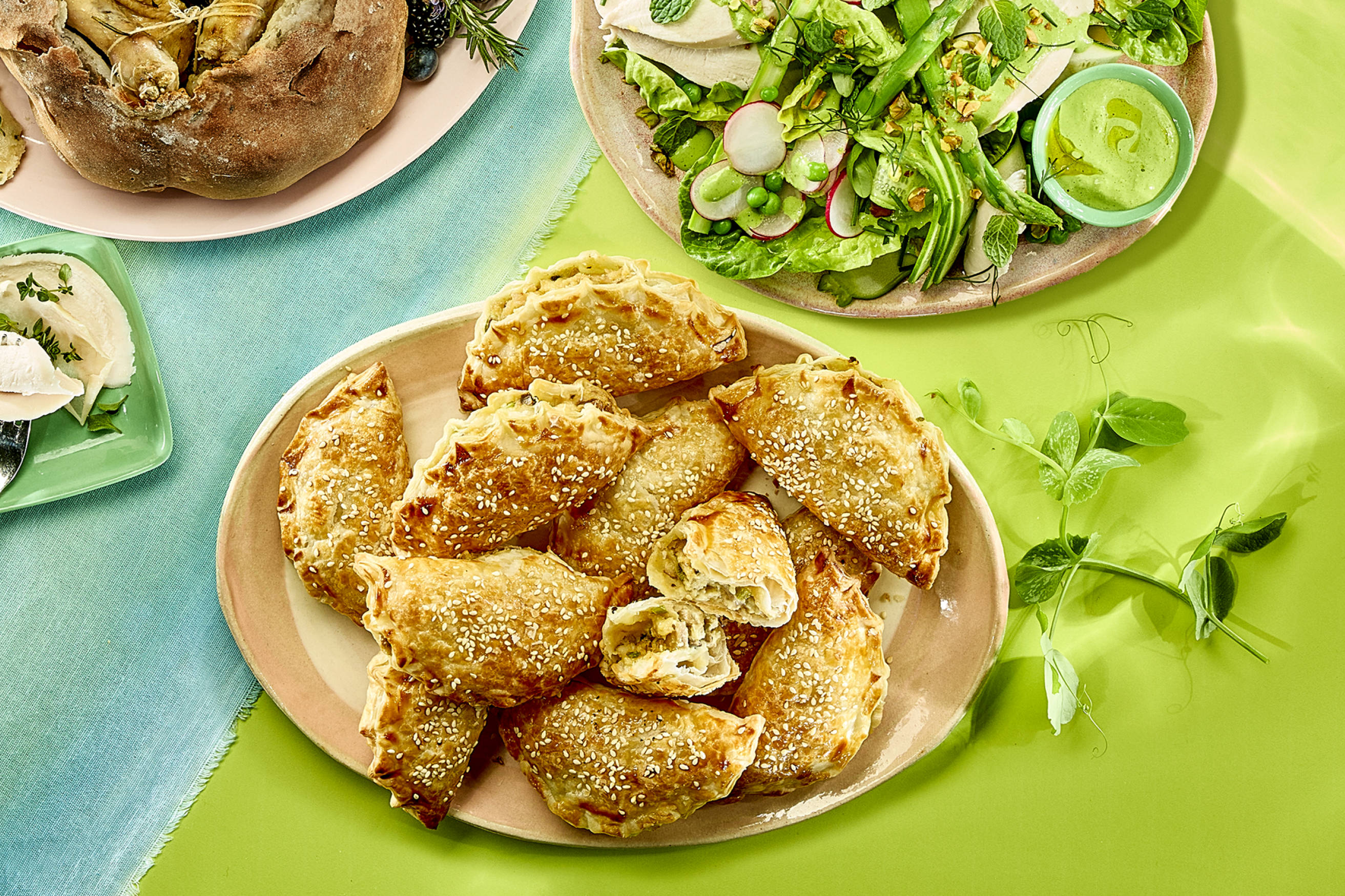 Chicken, Asparagus and Mushroom Pasties Recipe