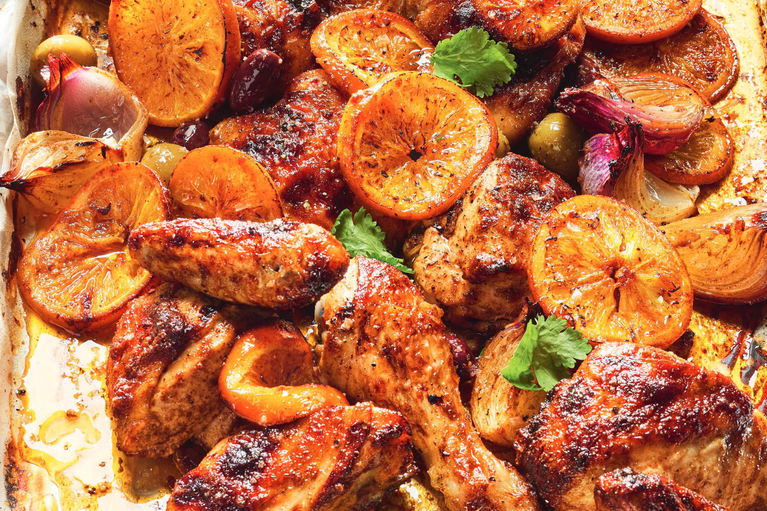 Chicken, Orange and Olive Traybake Recipe