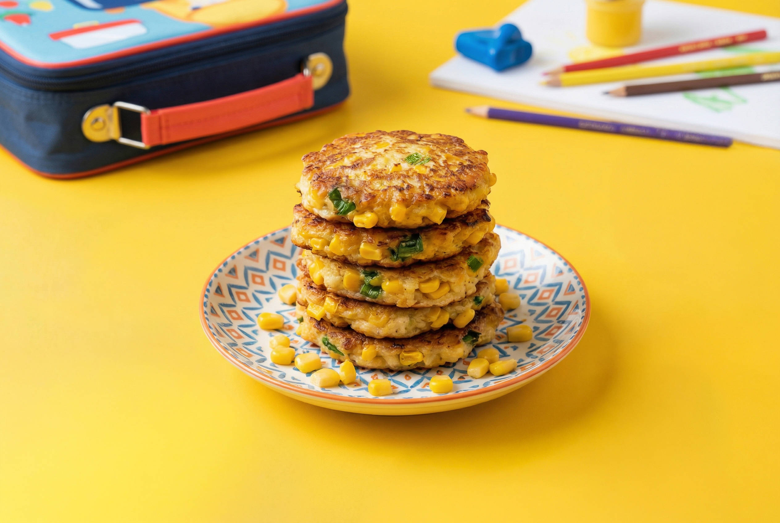 Chicken and Sweet Corn Lunchbox Fritters 