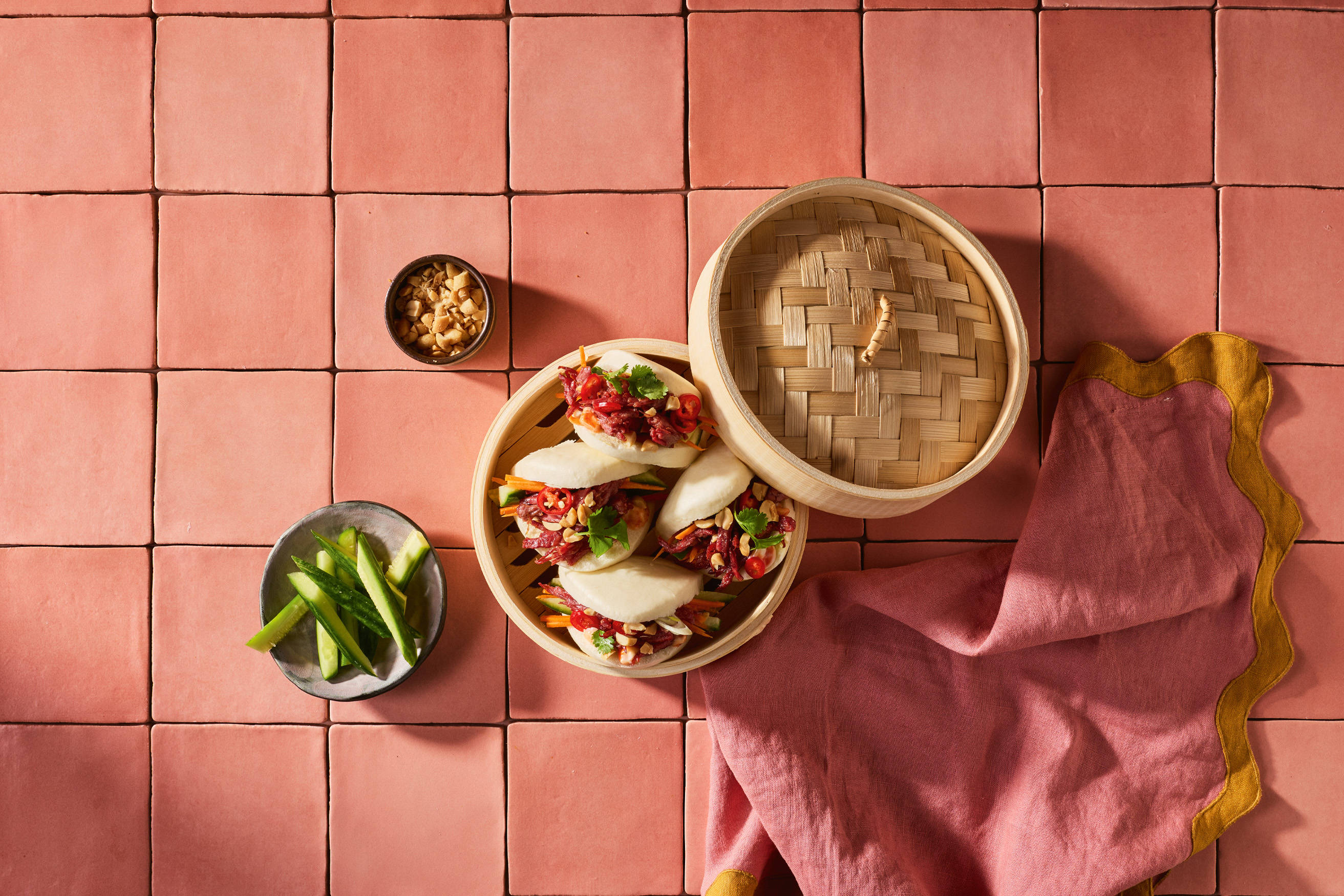 Corned Beef Bánh Mi Bao Bun Recipe