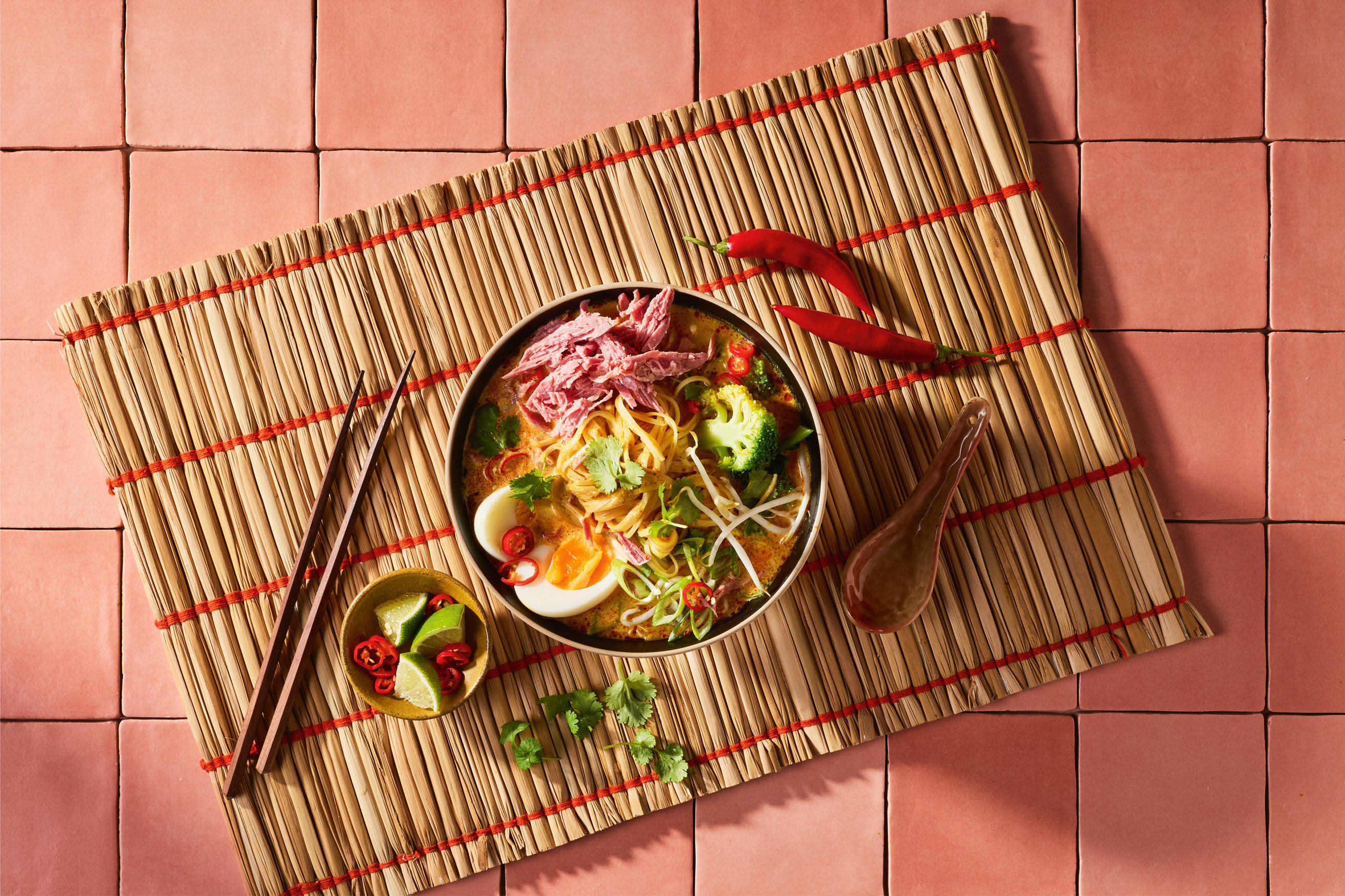 Corned Beef and Broccoli Laksa Recipe