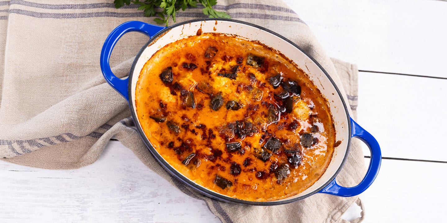 Cheat’s Moussaka with Béchamel Sauce Recipe