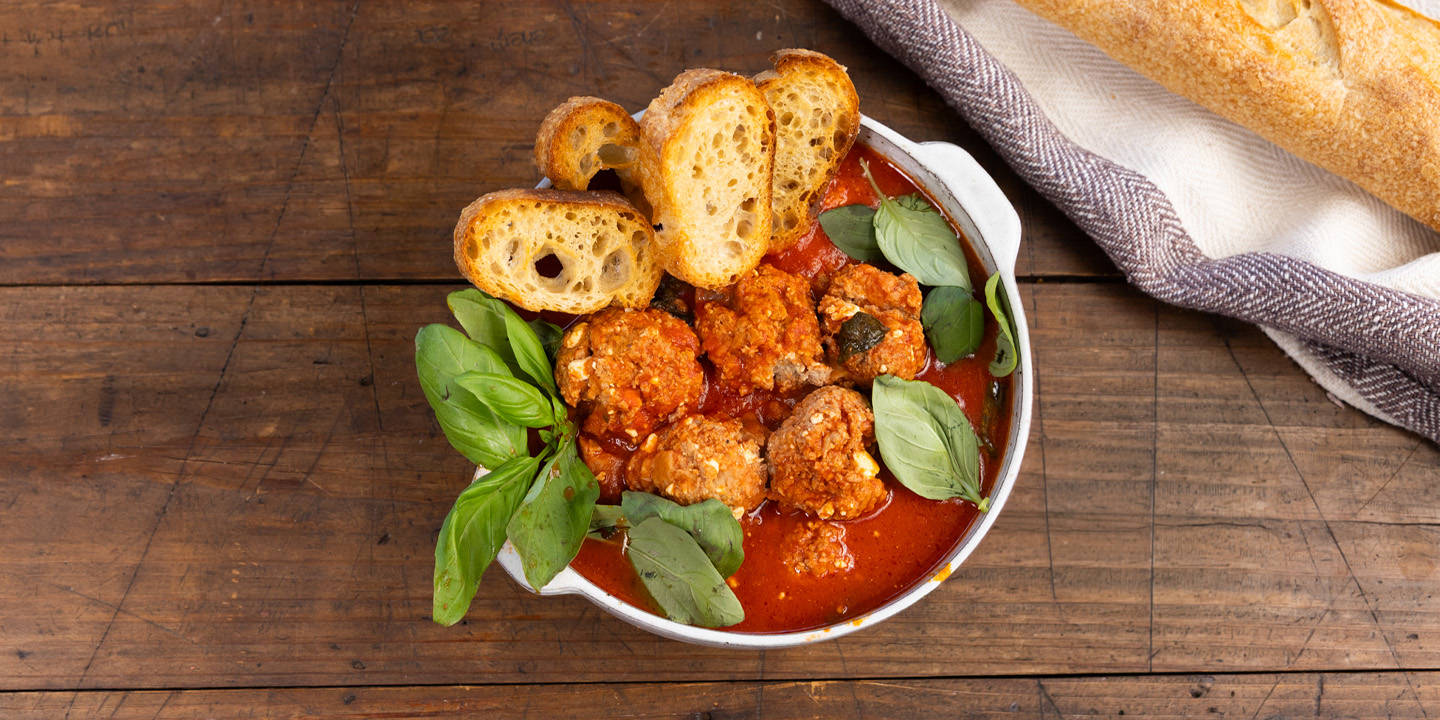 Cheesy Baked Meatballs