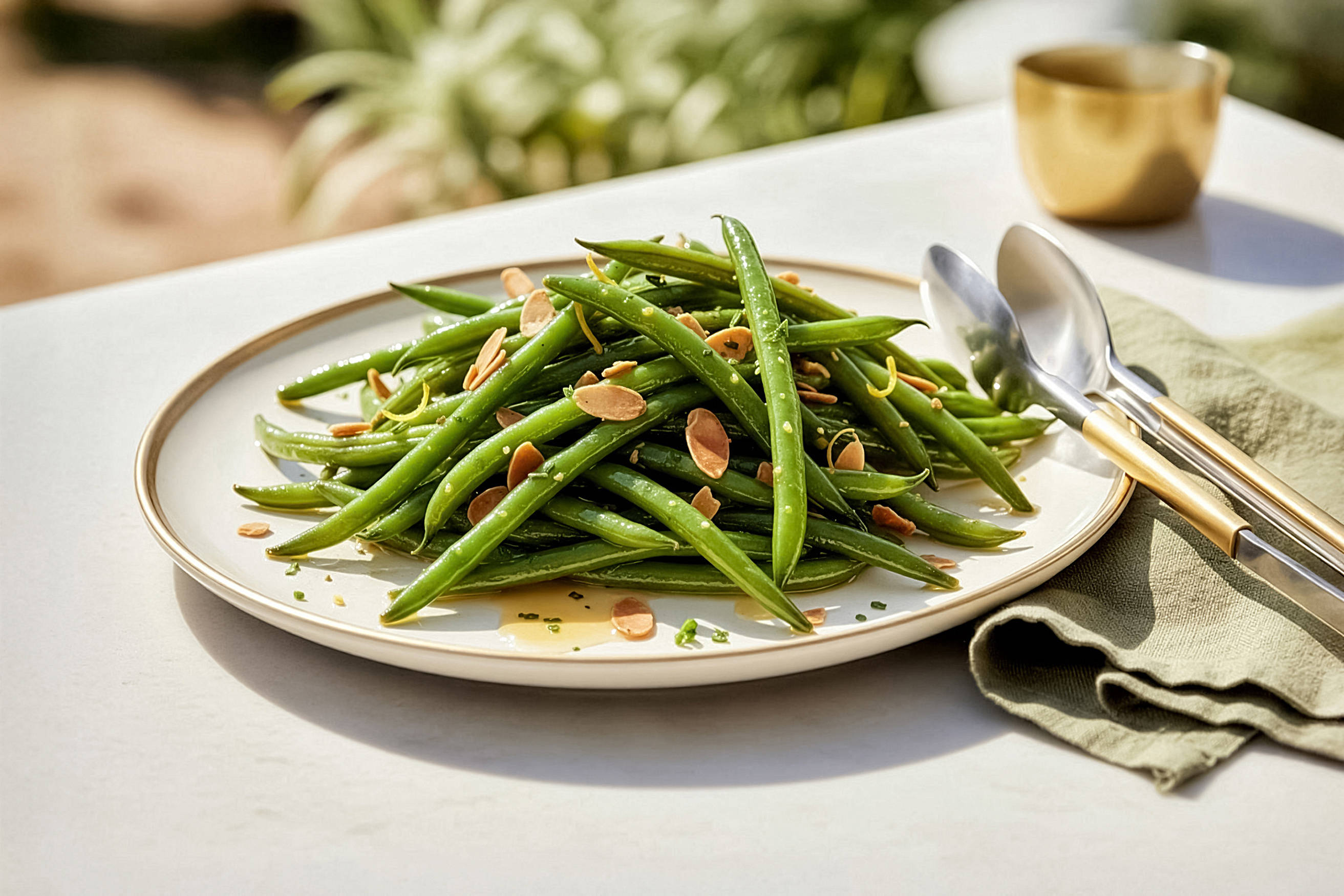 Green Bean Almondine with Lemon Zest Recipe