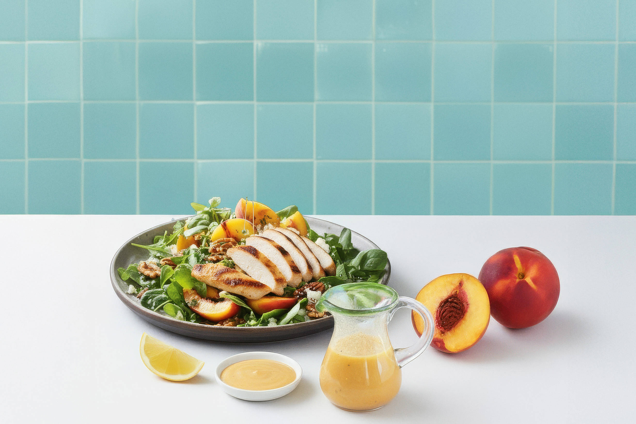 Grilled Peach and Chicken Salad Recipe
