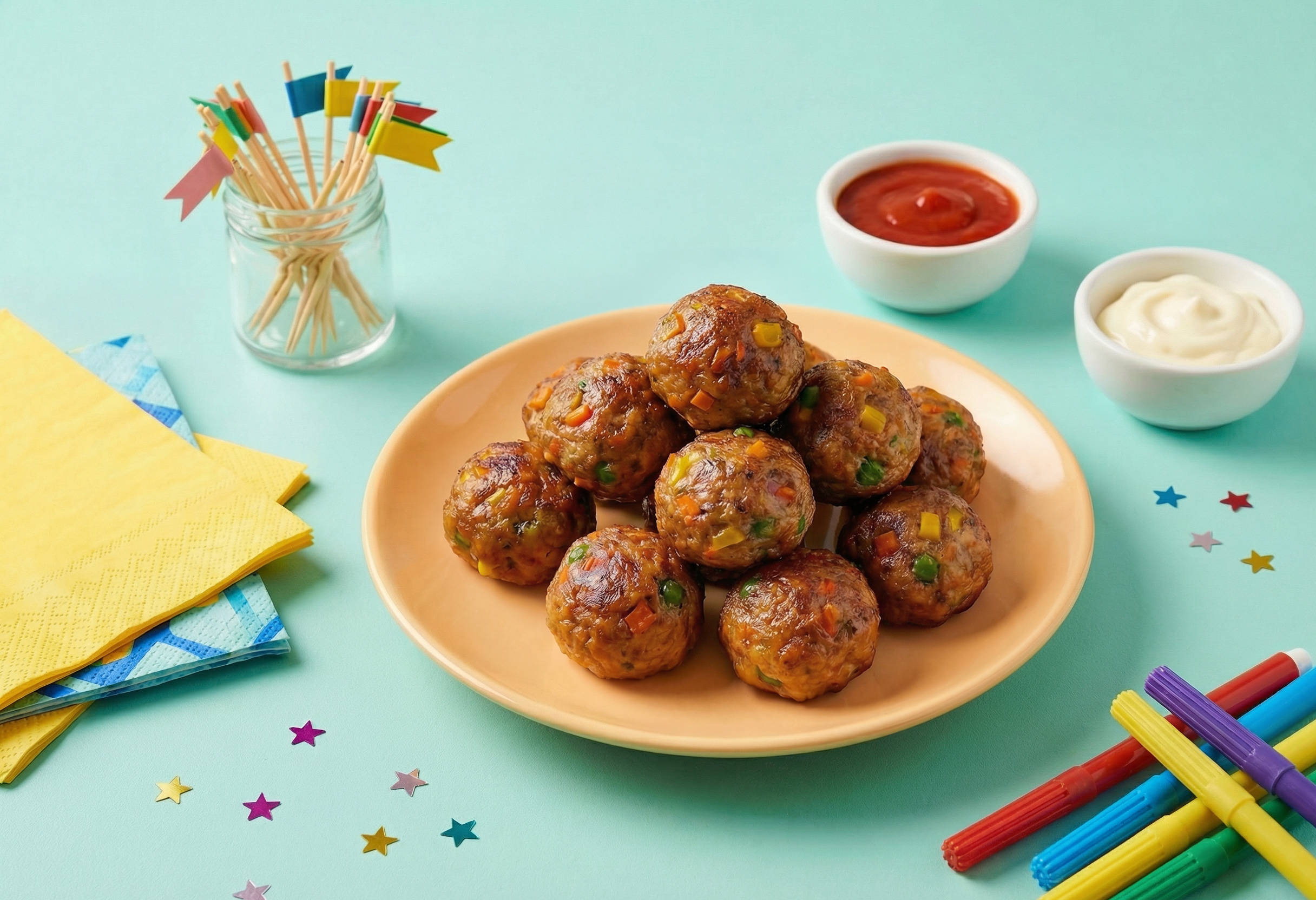 Hidden Veggie Mini Meatballs Recipe