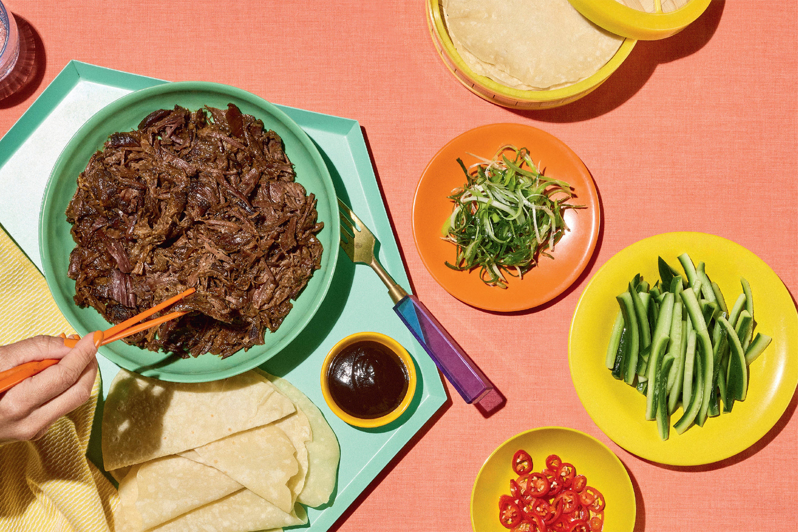 Hoisin Lamb Pancake Wraps Recipe