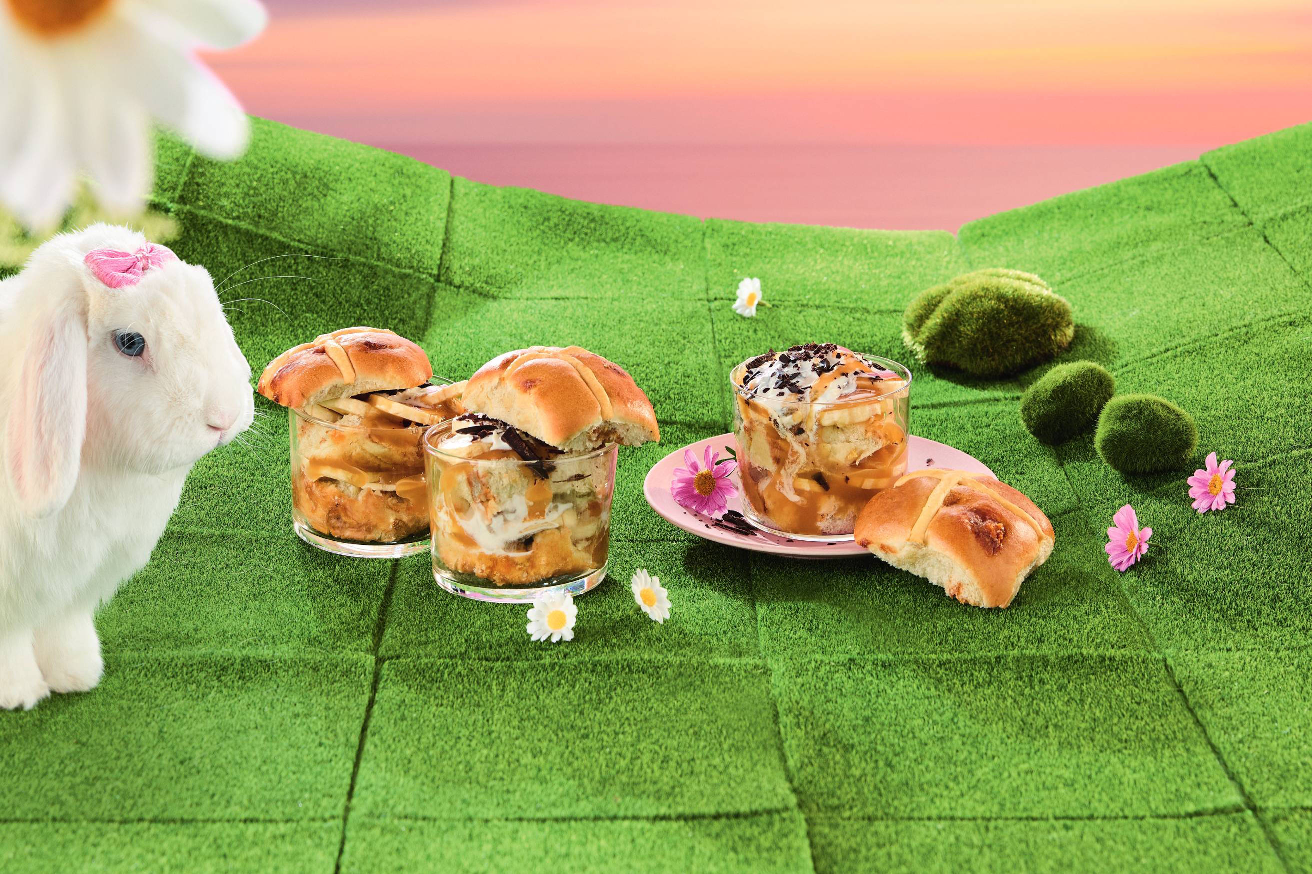 Hot Cross Bun Banoffee Mini Trifle Recipe