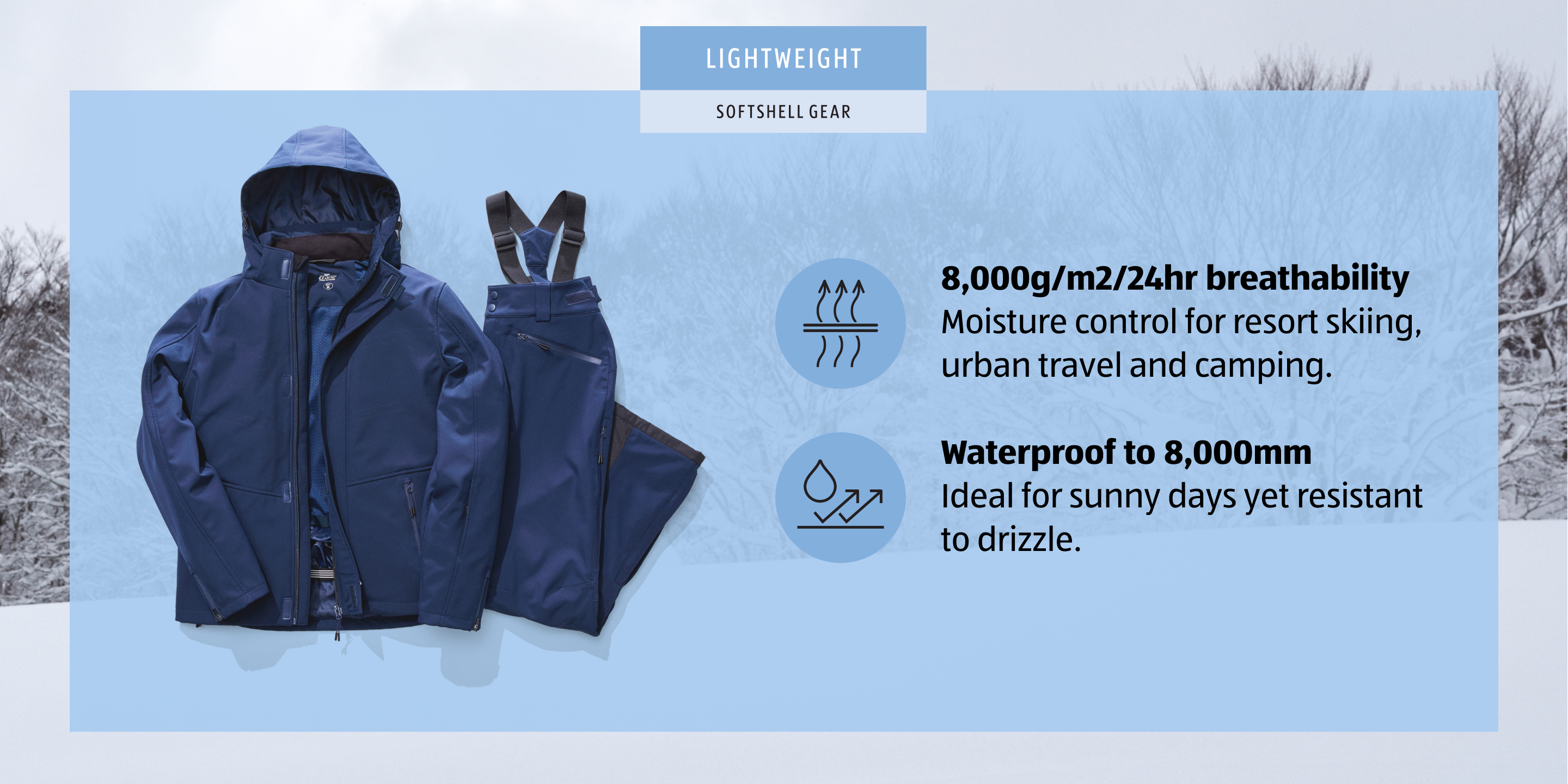 Lightweight Softshell Gear