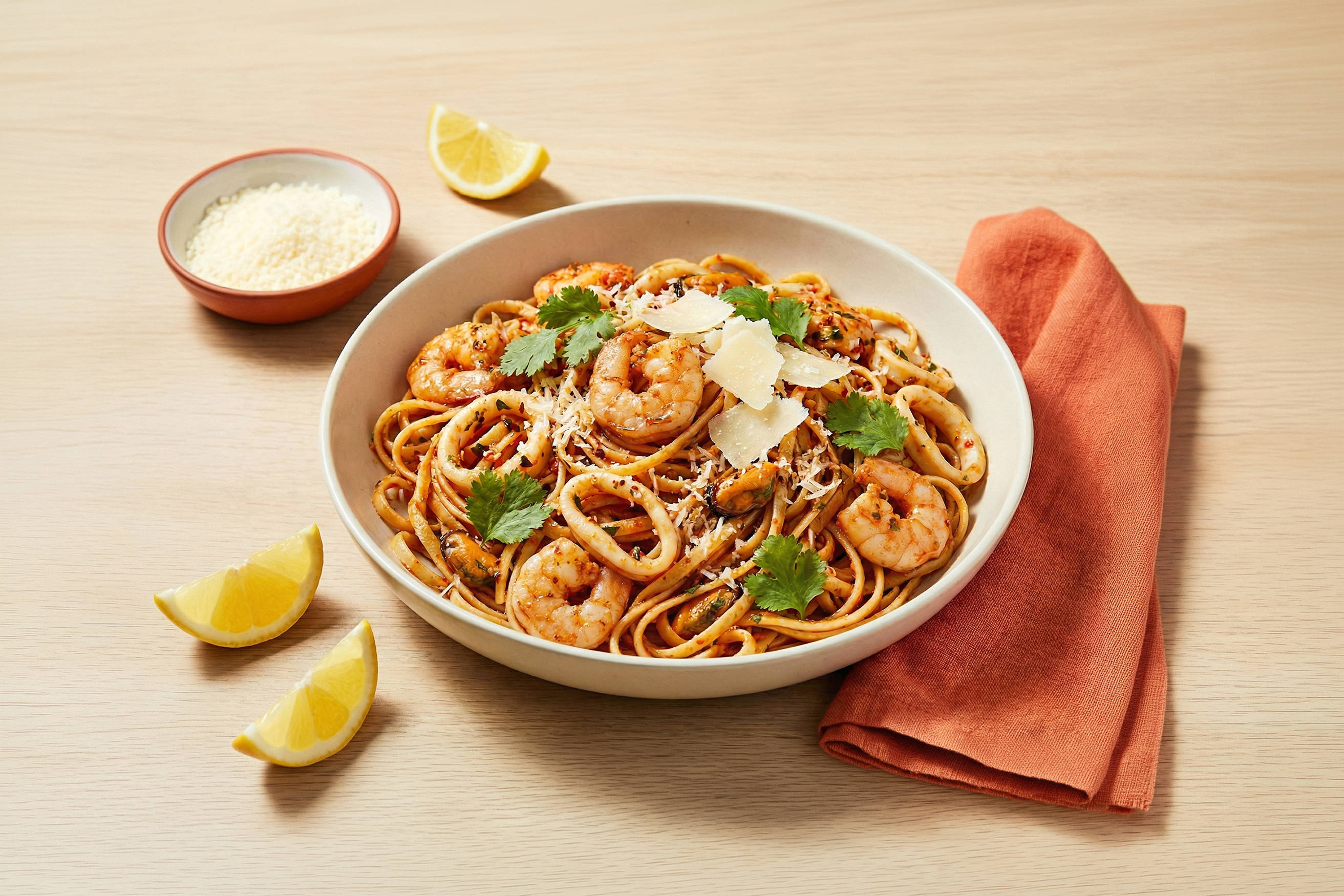 Creamy Seafood Linguine Recipe