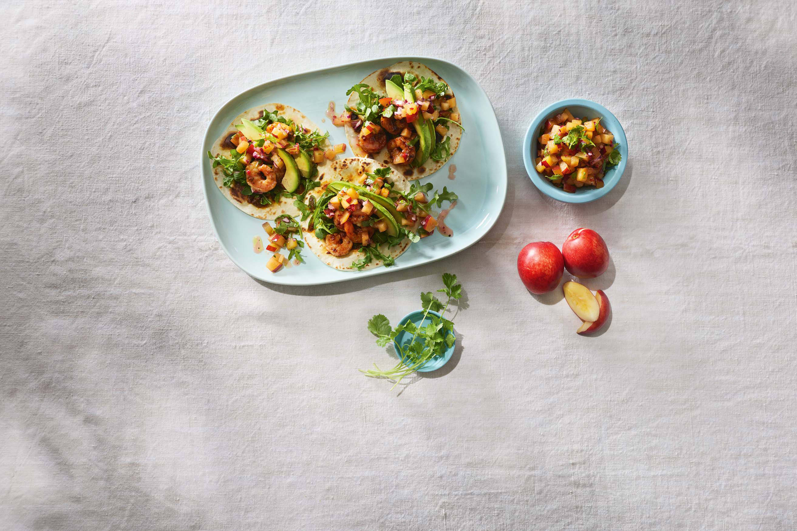 Nectarine and Chilli Salsa Tacos Recipe