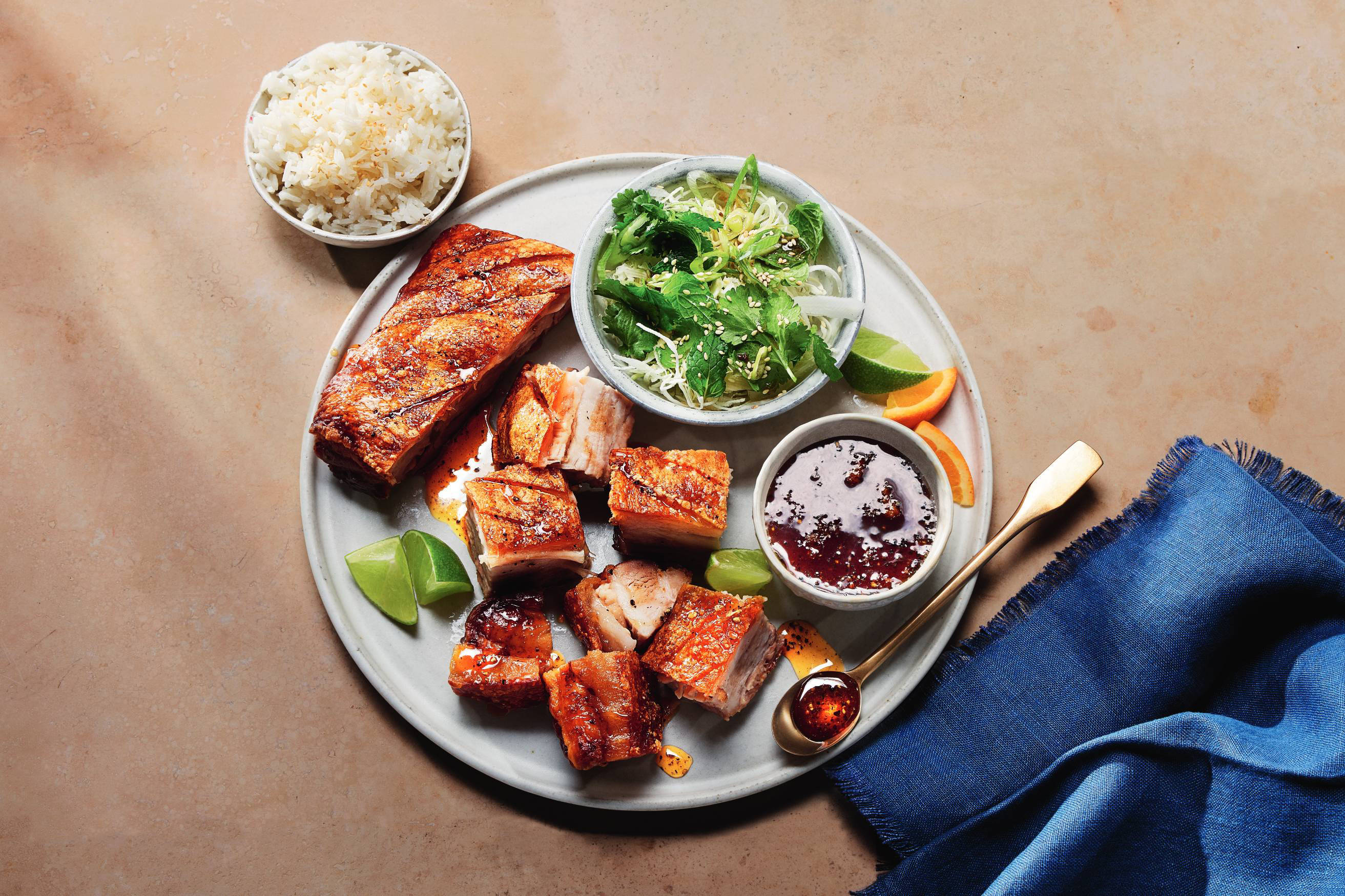 Pork Belly with Black Pepper Caramel Recipe