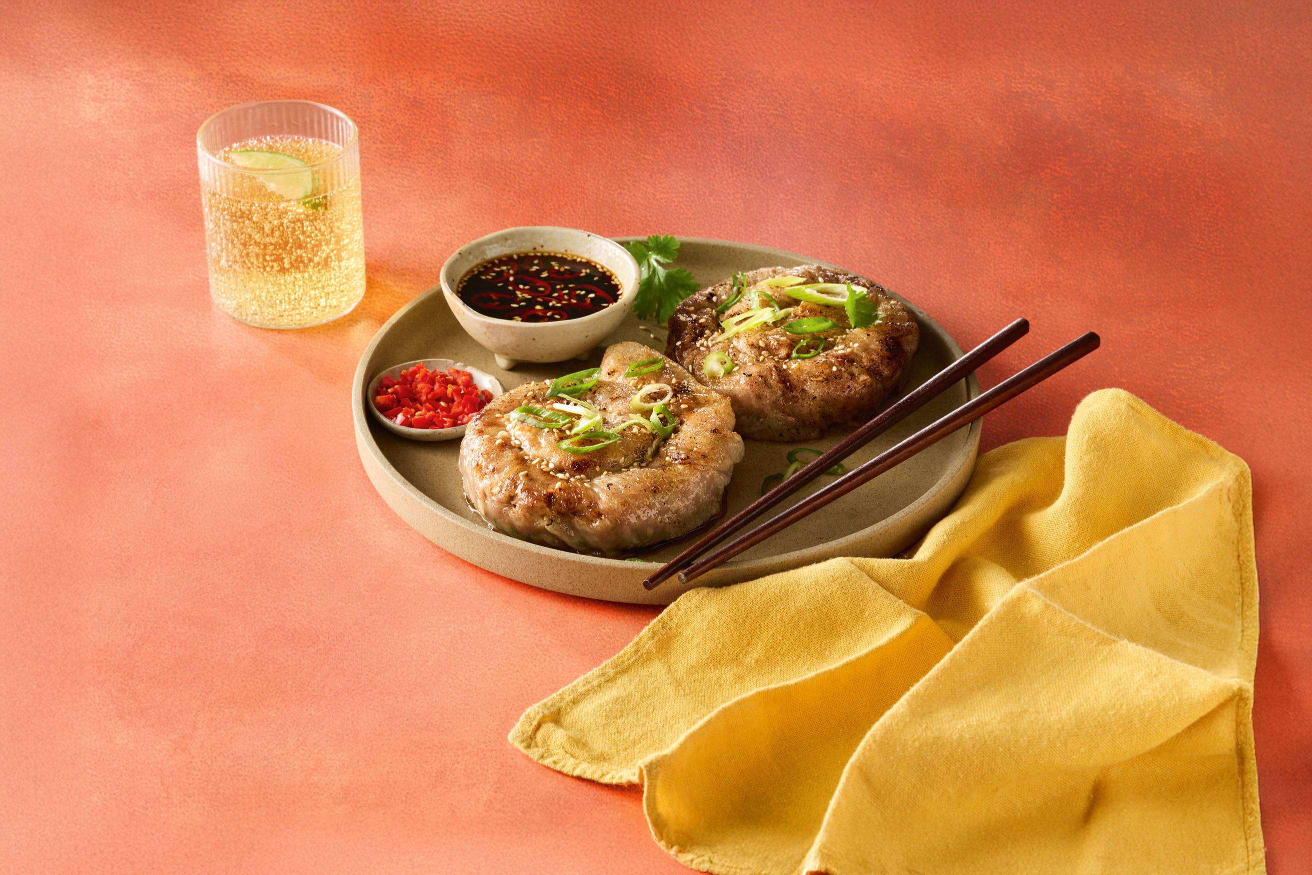 Pork Dumpling Rice Paper Coils Recipe