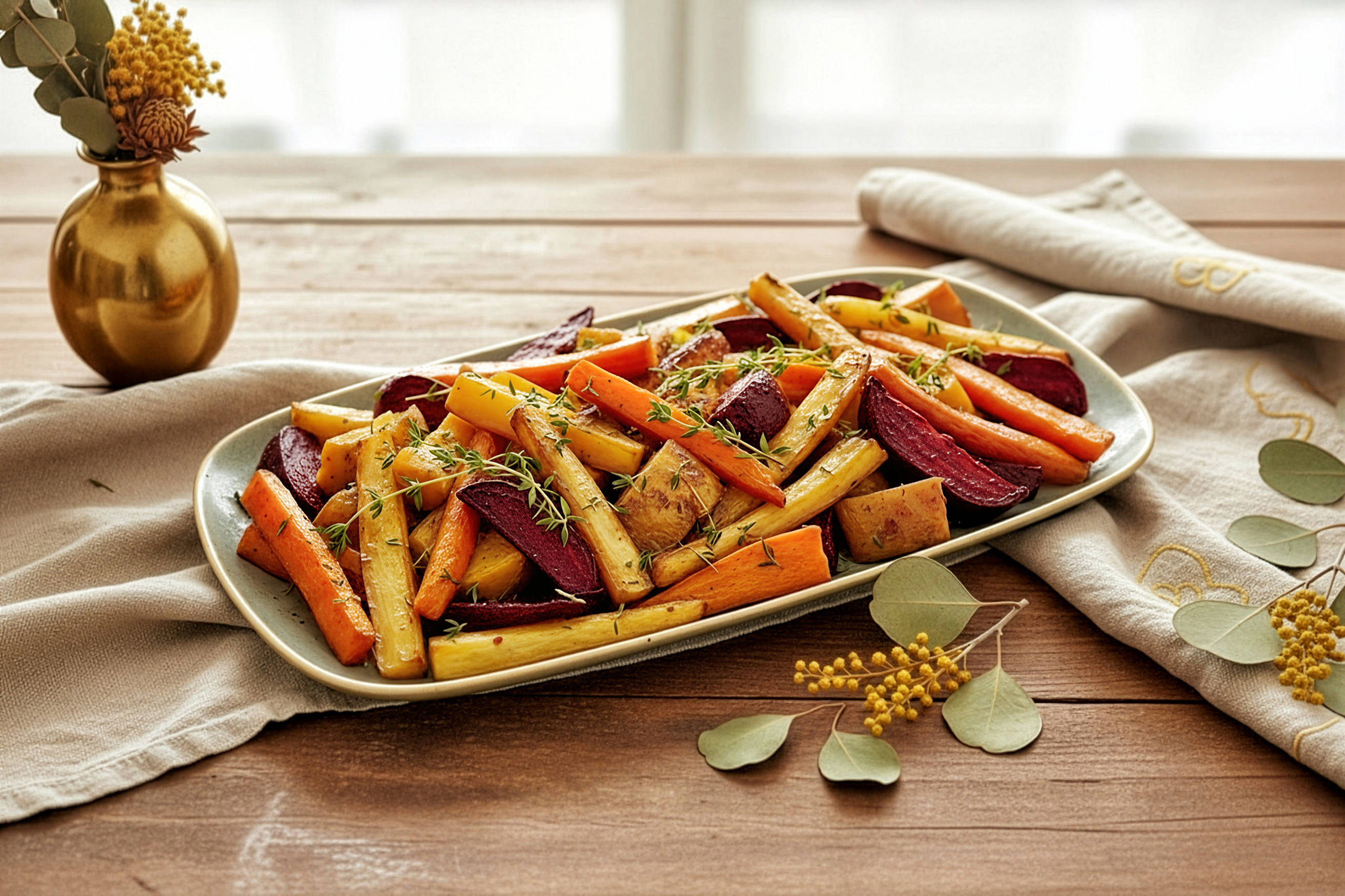 Roasted Root Vegetables with Maple Glaze Recipe