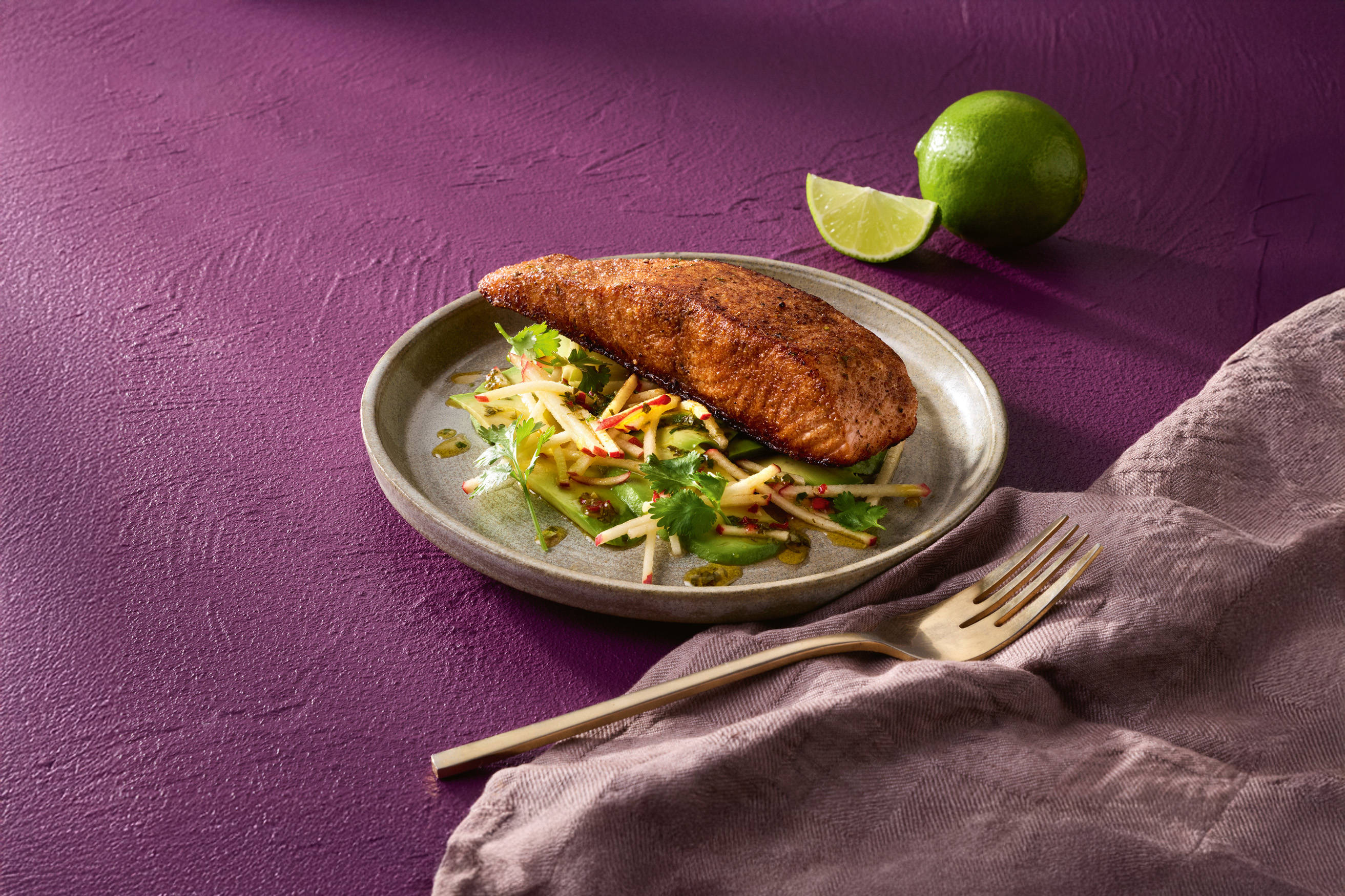Seared Fajita Spiced Salmon Recipe