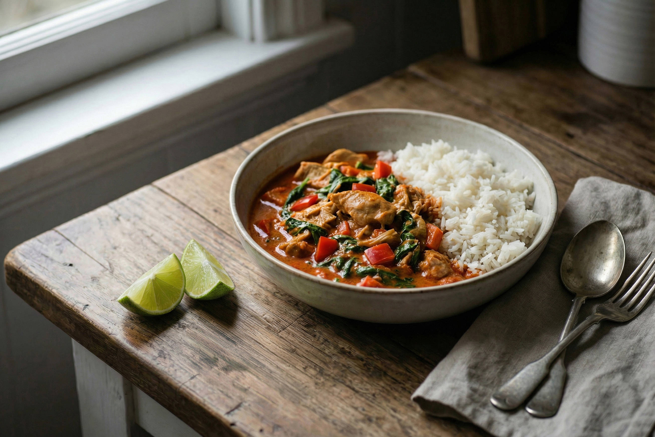 Slow Cooker Coconut Lime Chicken Curry