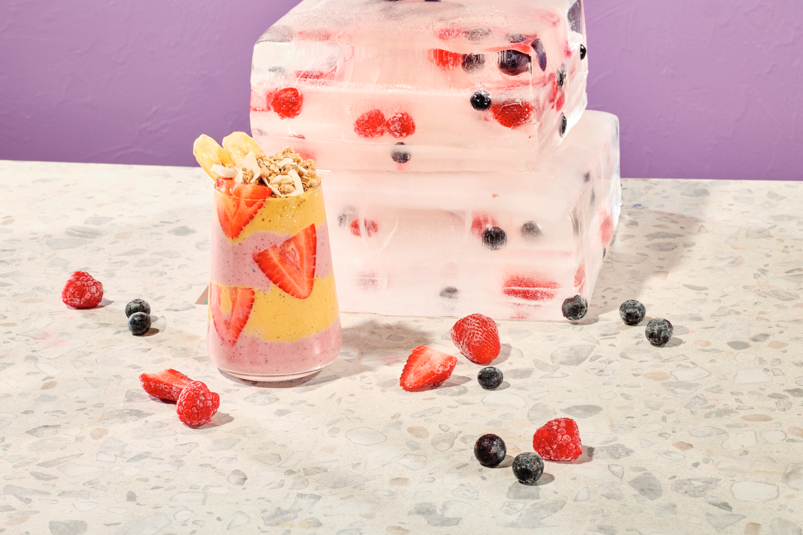 Sunrise Strawberry Mango Smoothie