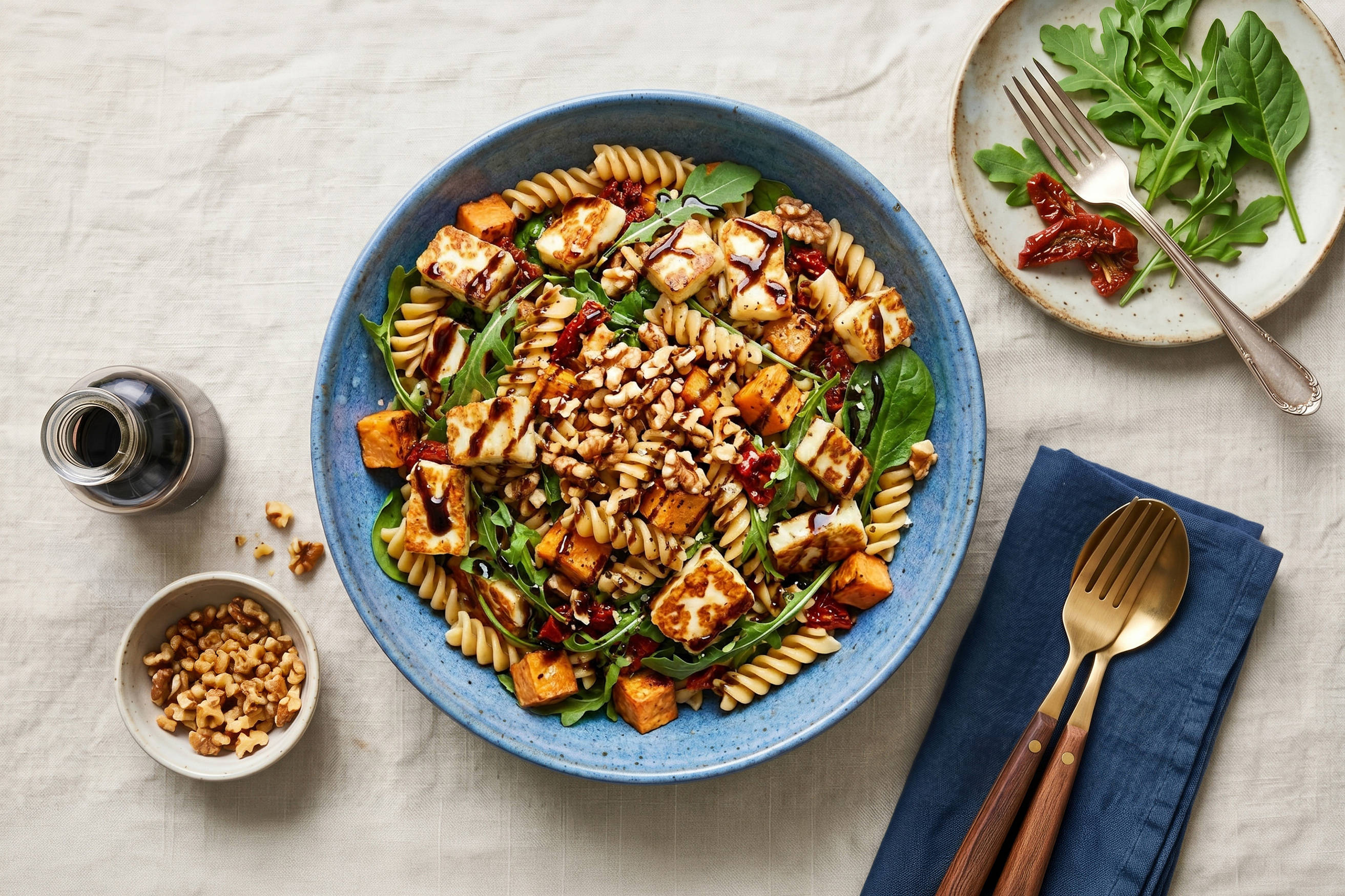 Sweet Potato and Haloumi Pasta Salad Recipe