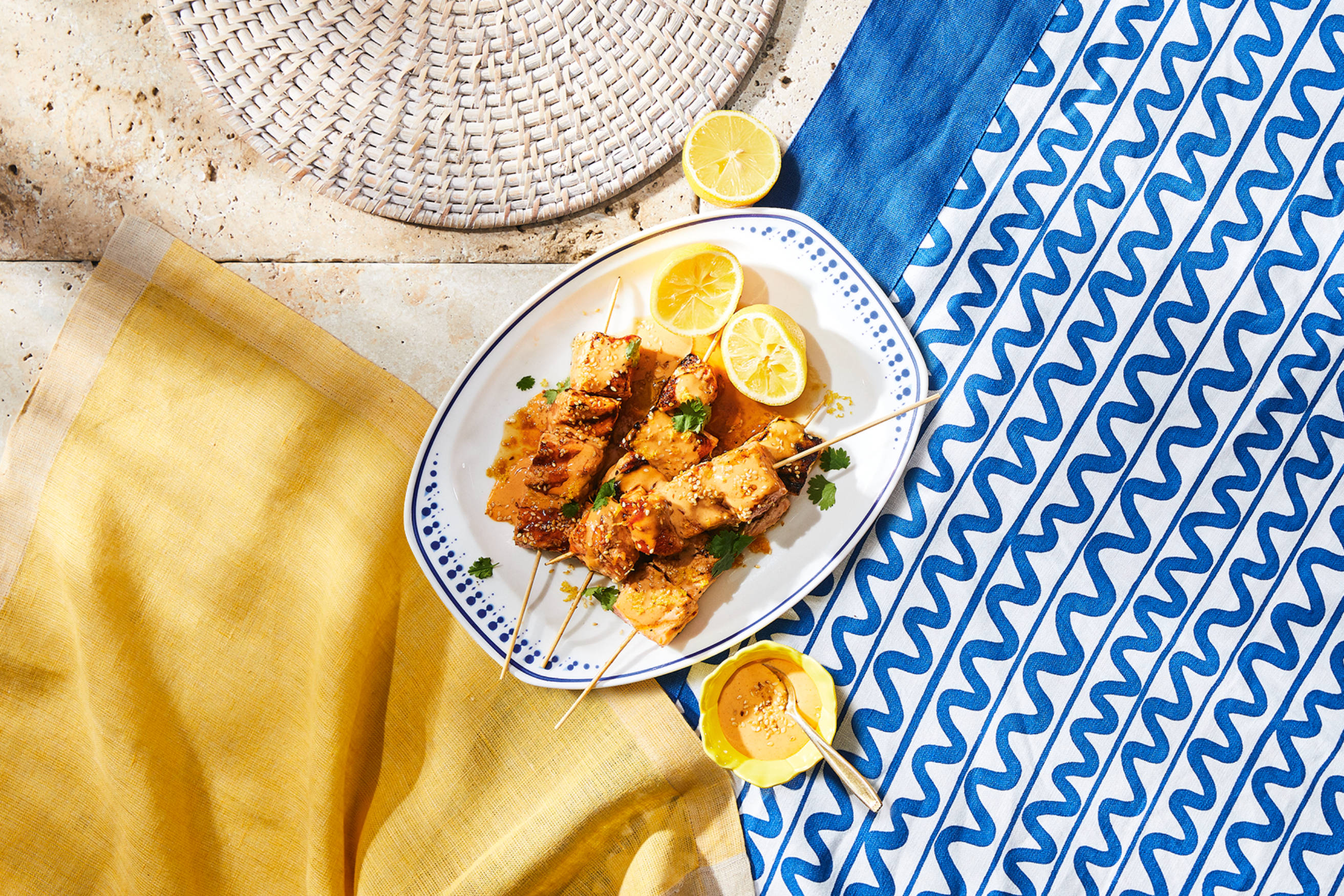 Sweet and Spicy Salmon Skewers Recipe