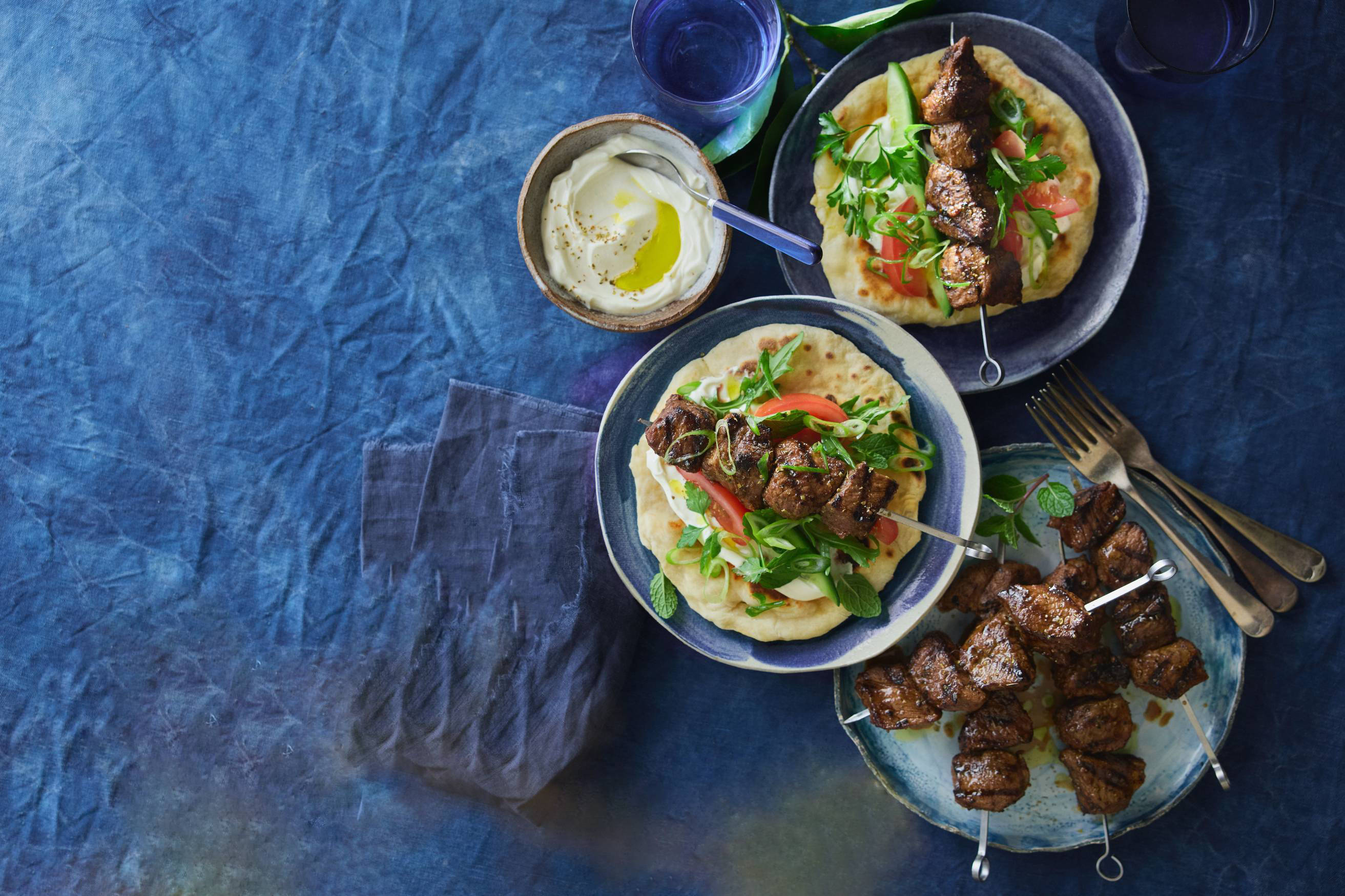 Tasty Greek Lamb Wraps with Home-made Pitas Recipe