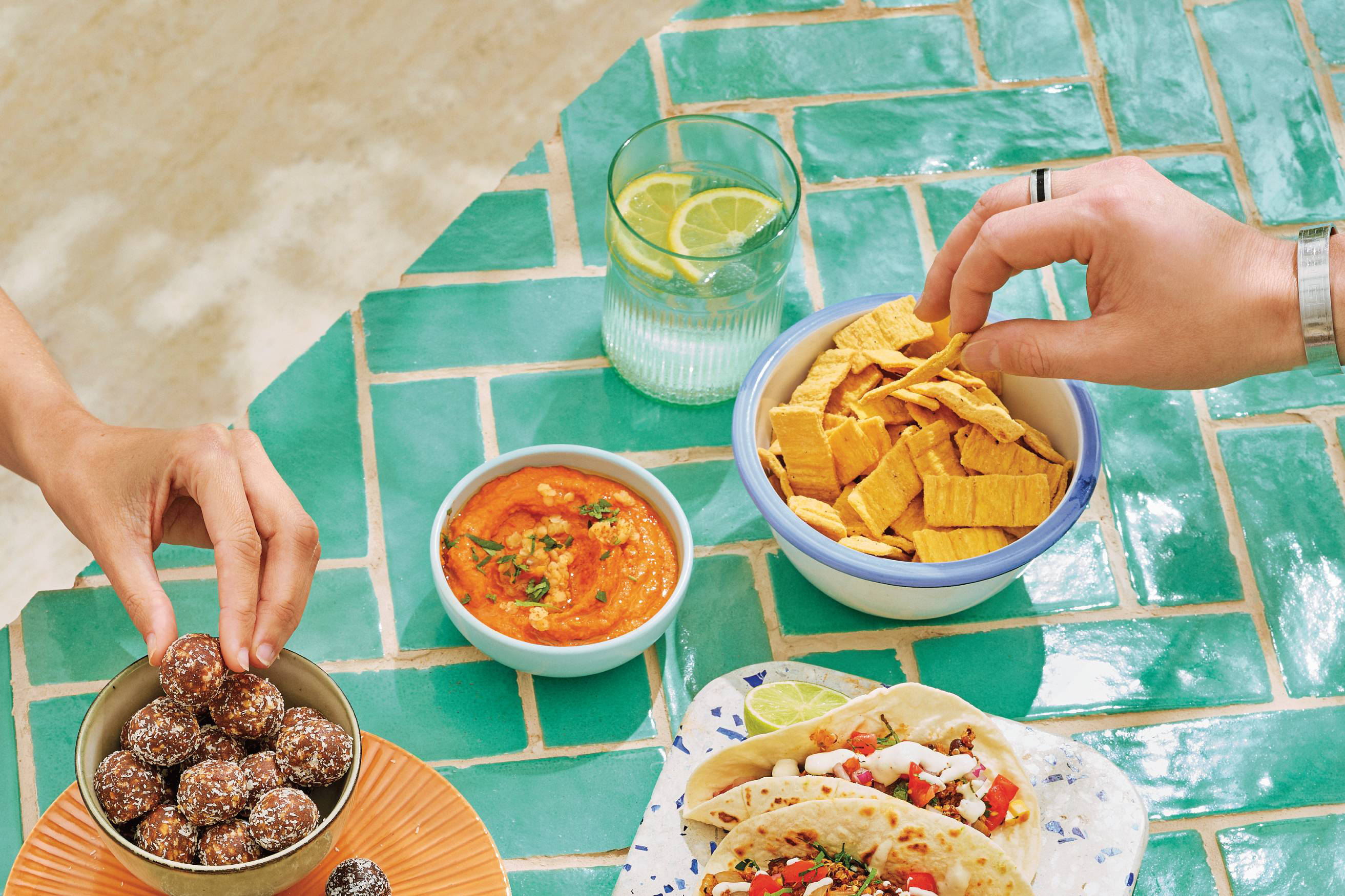 Vegan Red Lentil Dip with Roasted Peppers Recipe