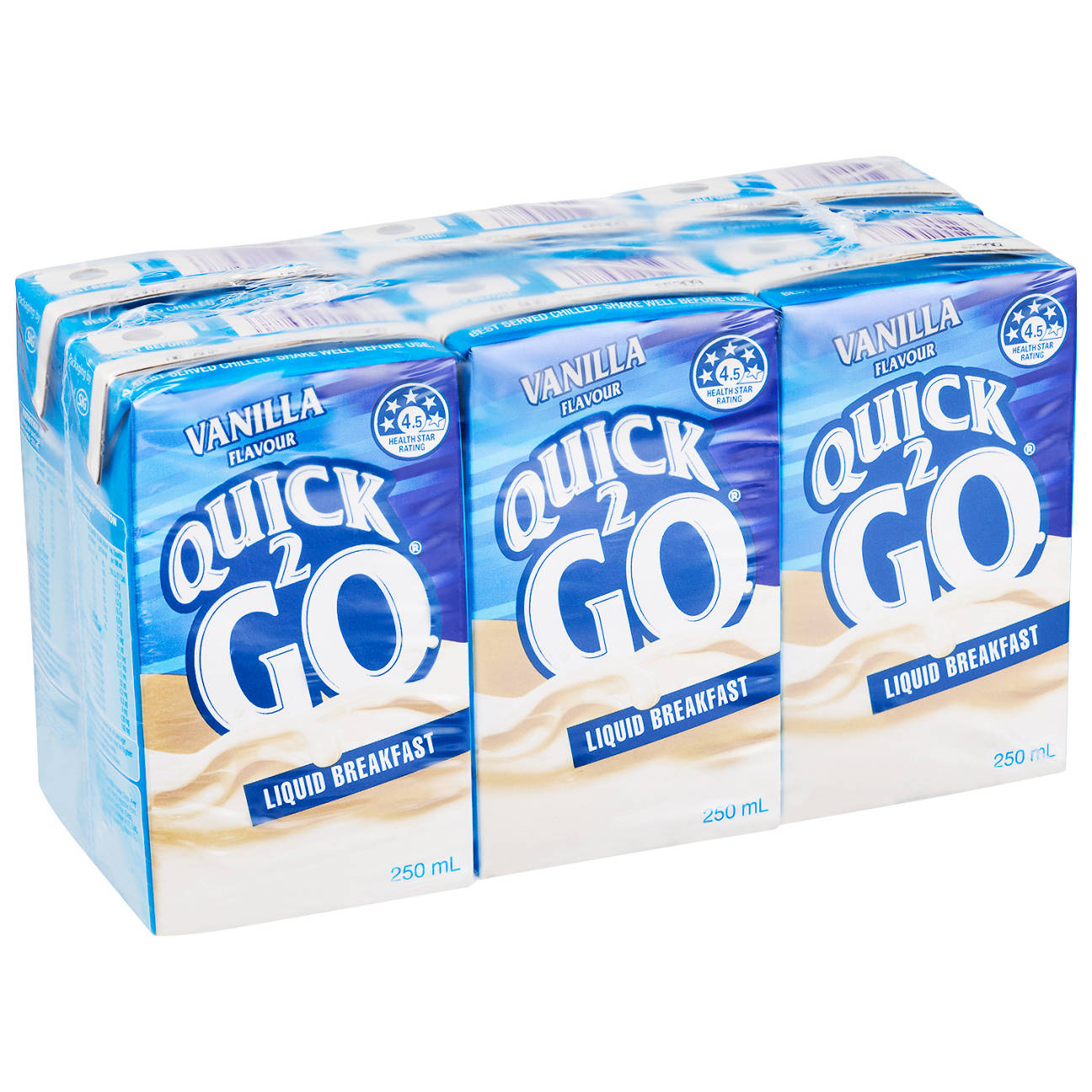 Vanilla Liquid Breakfast 6 Pack 250ml