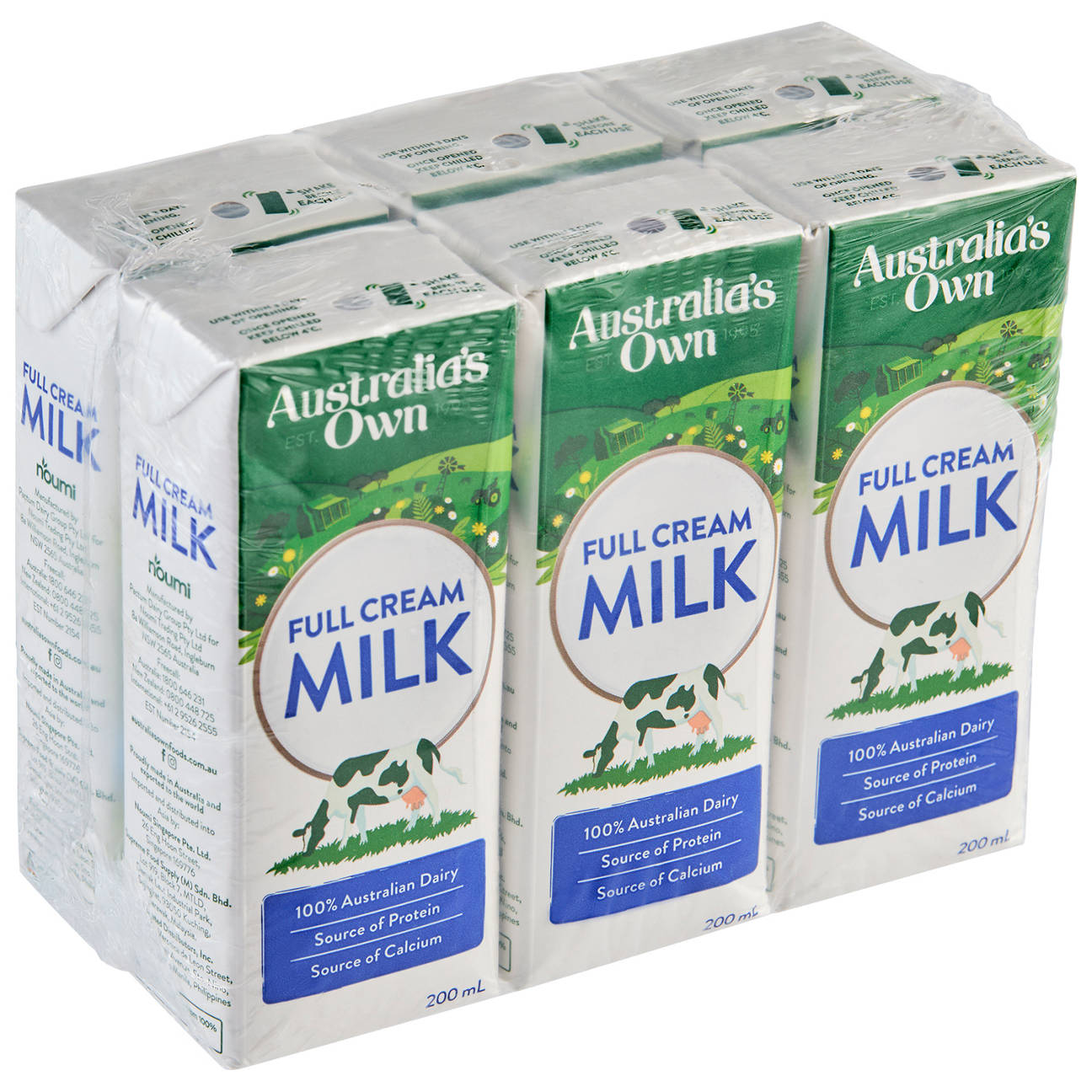 Full Cream Milk 6 Pack 200ml