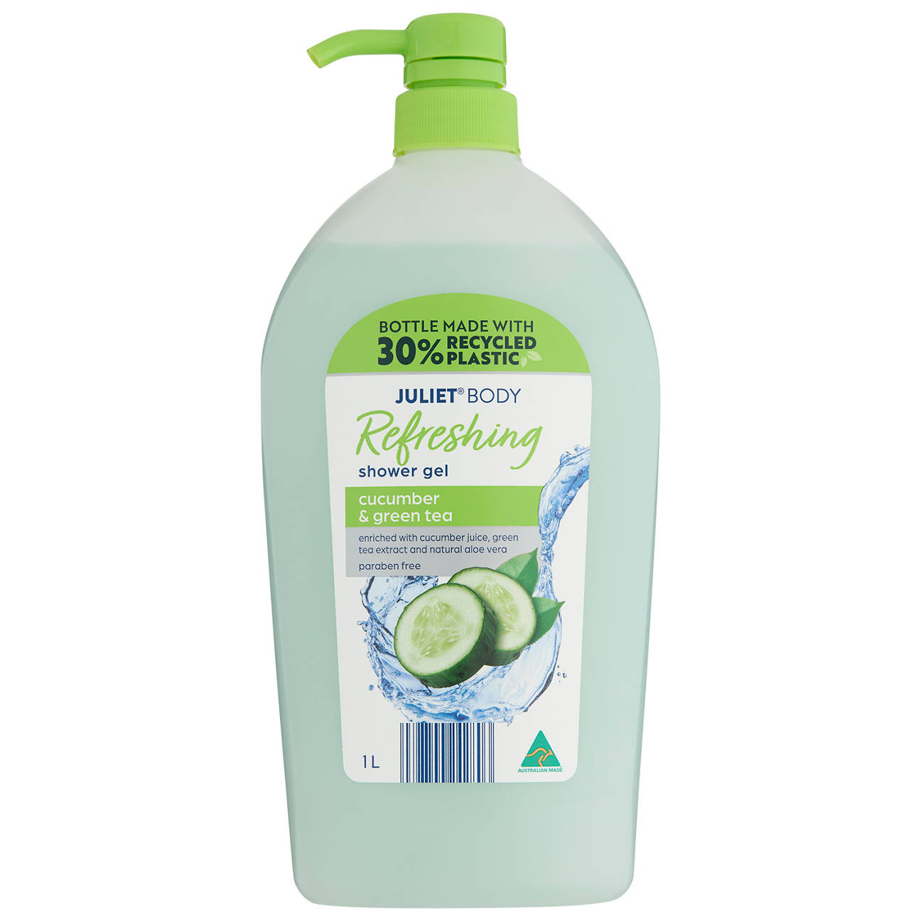 Refreshing Cucumber and Green Tea Shower Gel 1L