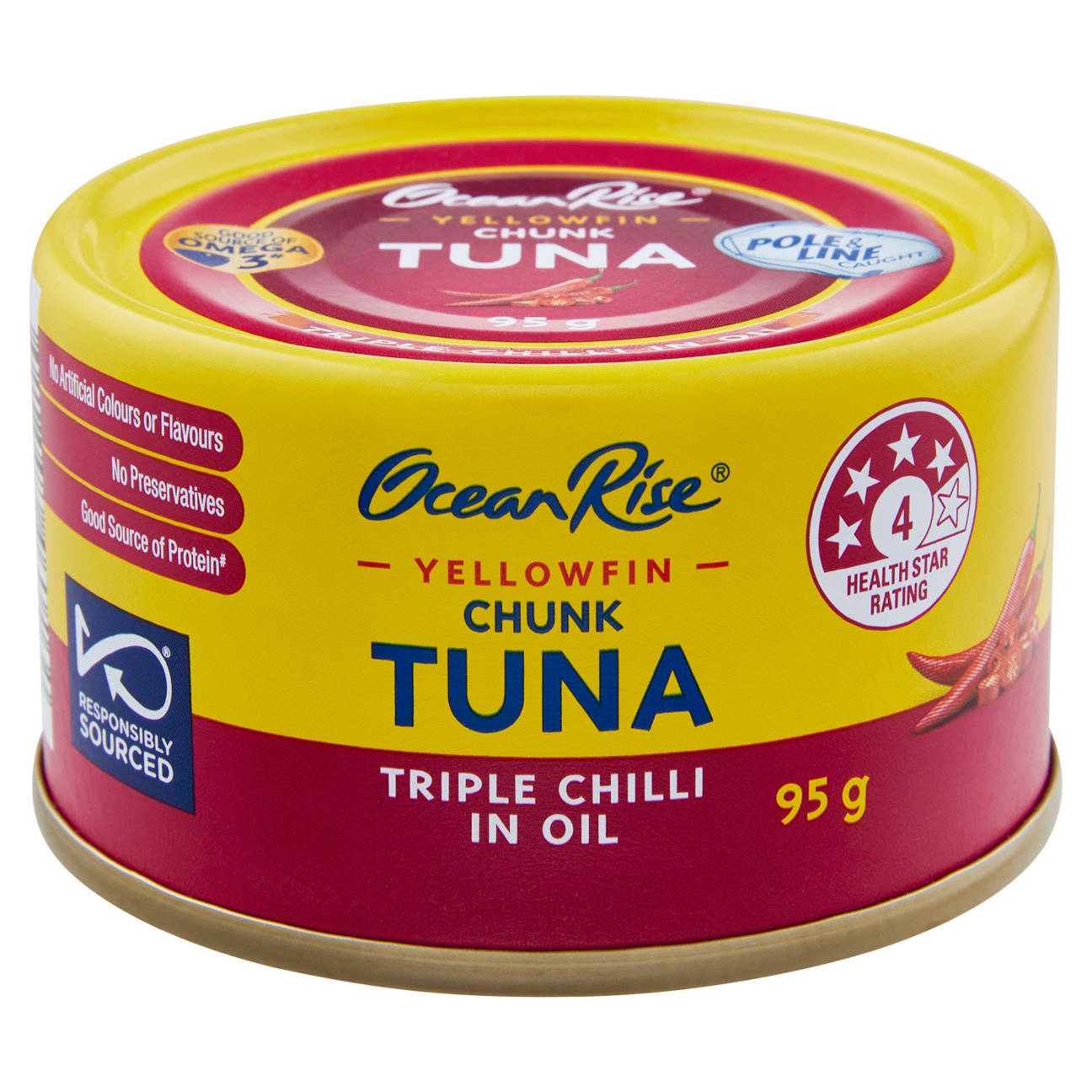 Yellowfin Tuna Chunks with Triple Chilli in Oil 95g