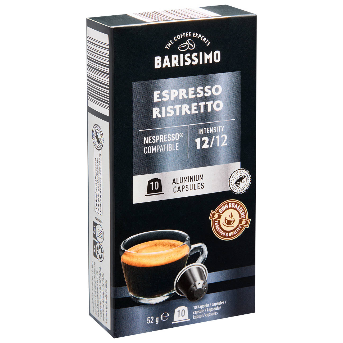 Espresso Ristretto Coffee Capsules 10 Pack 55g