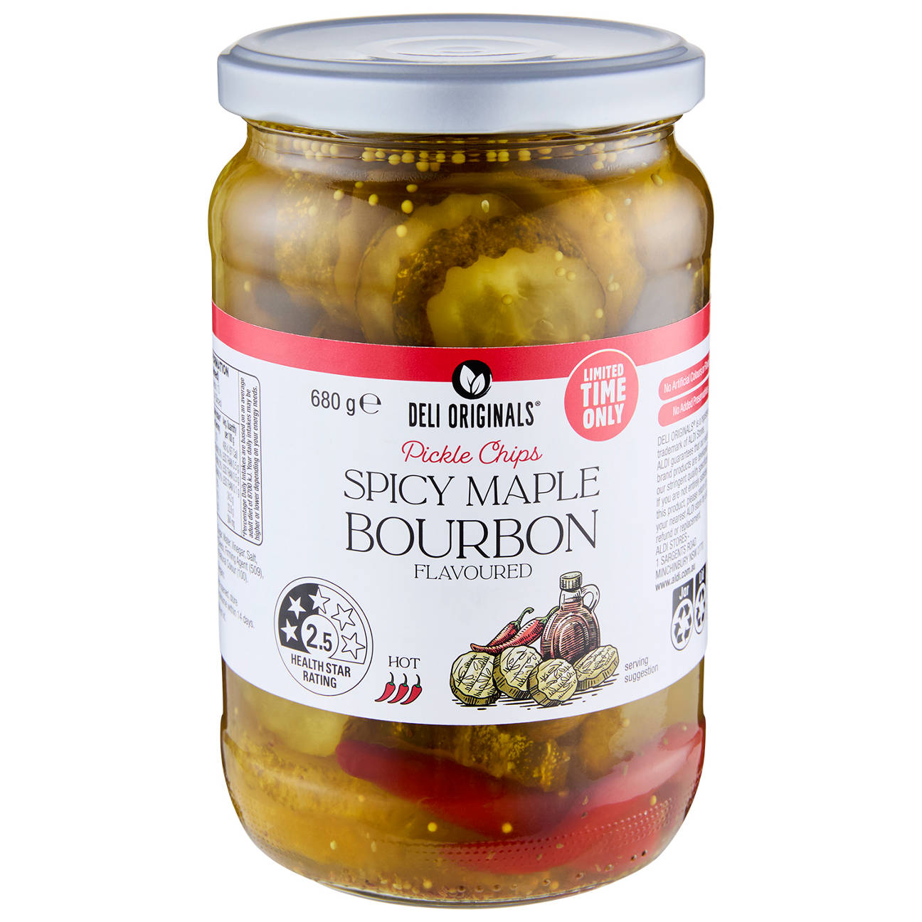 Pickle Chips Spicy Maple Bourbon 680g