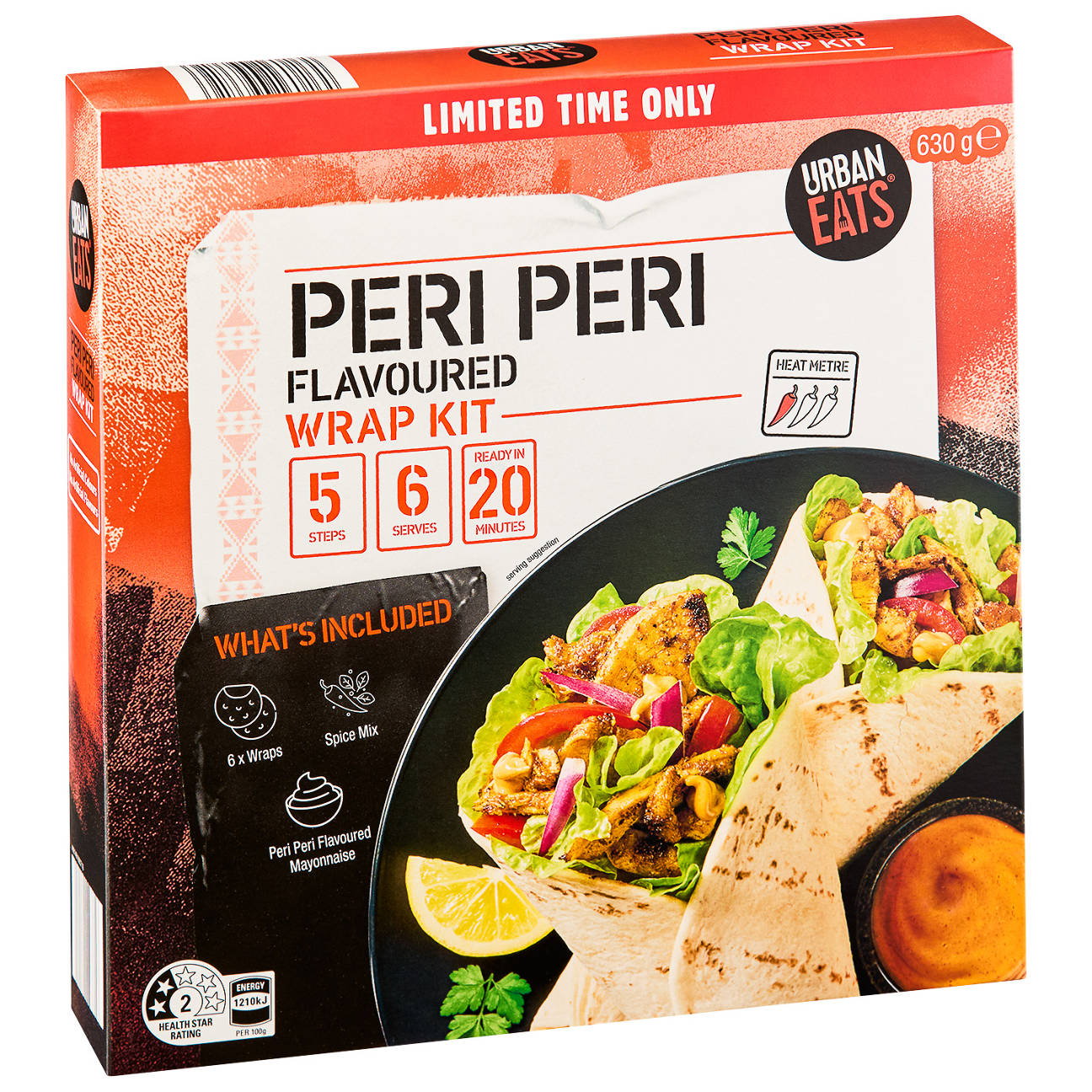 Peri Peri Flavoured Wrap Meal Kit 630g