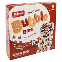 Hillcrest Bubble Bars Chocolate Chip 6 Pack 132G