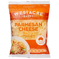 Westacre Dairy Shredded Parmesan Cheese 250G