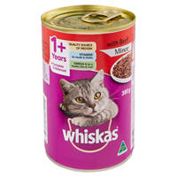 Whiskas Assorted Adult 1+ Years Wet Cat Food Can 380G