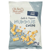 Oh So Natural Foods Salt & Pepper Hummus Chips 150G