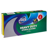 Power Force Sponge Scourers - Heavy Duty 3 Pack