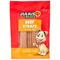 Julius Dog Treat Beef Straps 180G